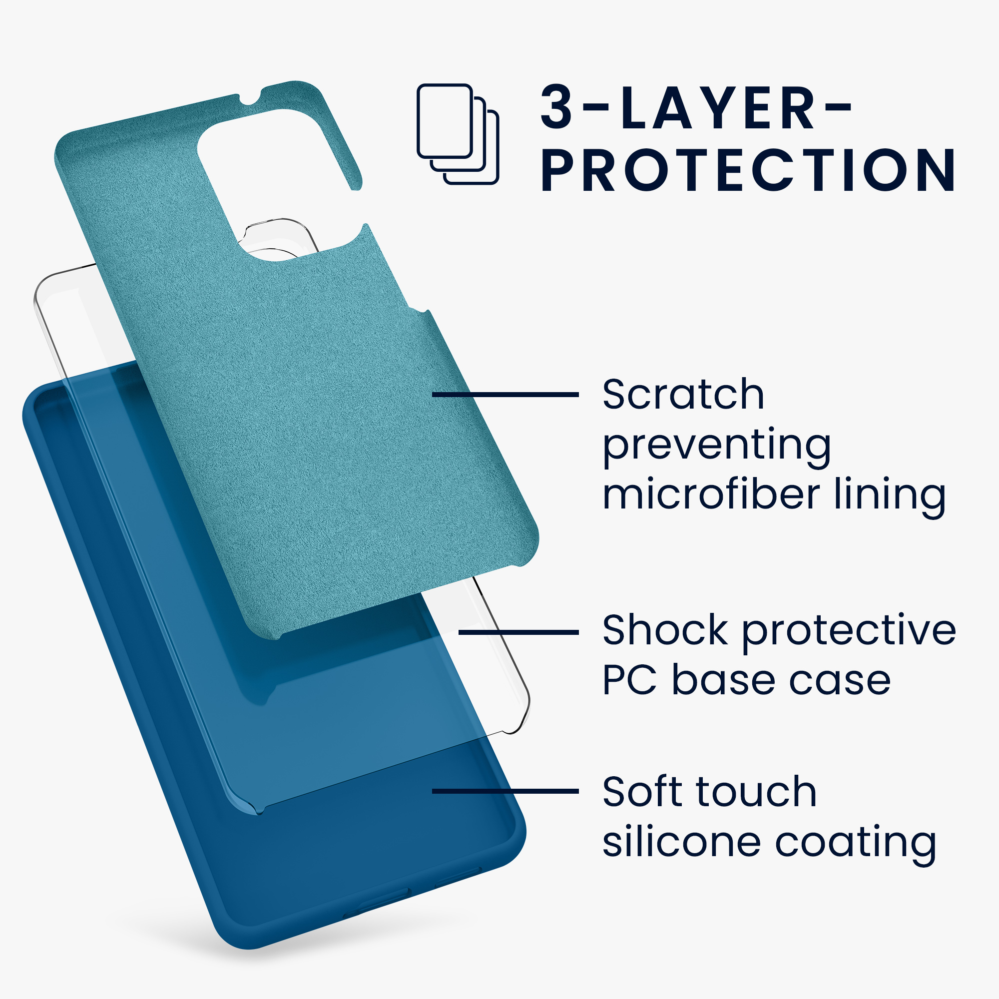 Kryt na mobil Samsung Galaxy A53 5G kwmobile TPU Modrý útes