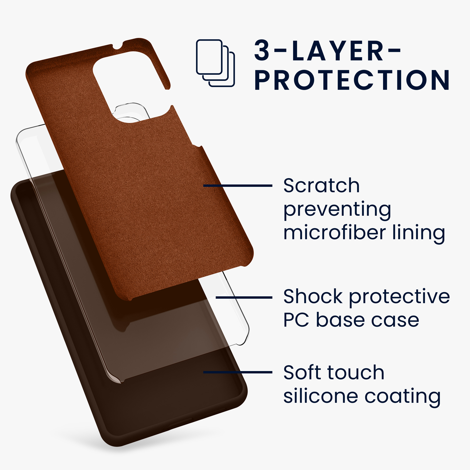Kryt na mobil Samsung Galaxy A53 5G kwmobile TPU Čokoládová