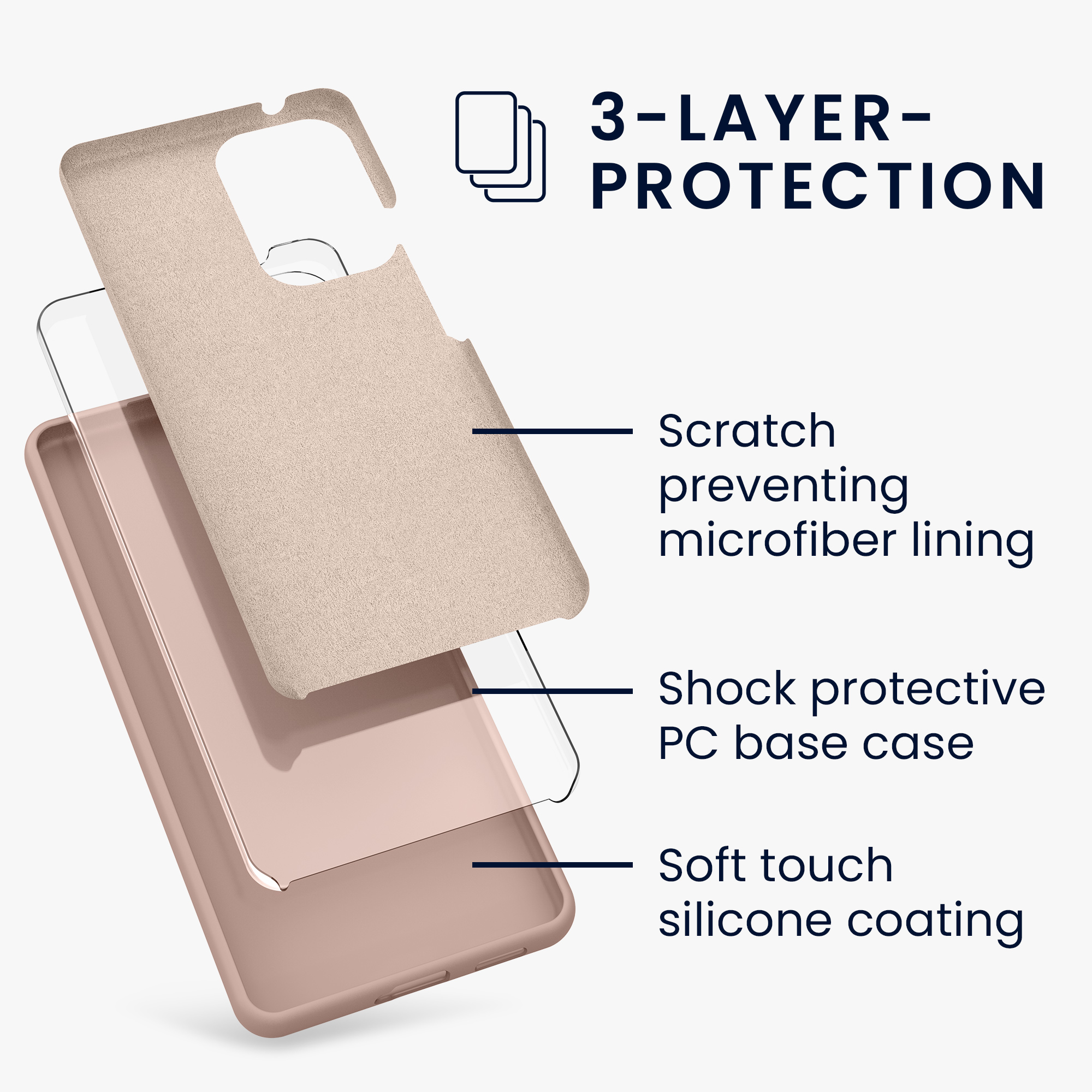 Kryt na mobil Samsung Galaxy A53 5G kwmobile TPU Matná antická růžová