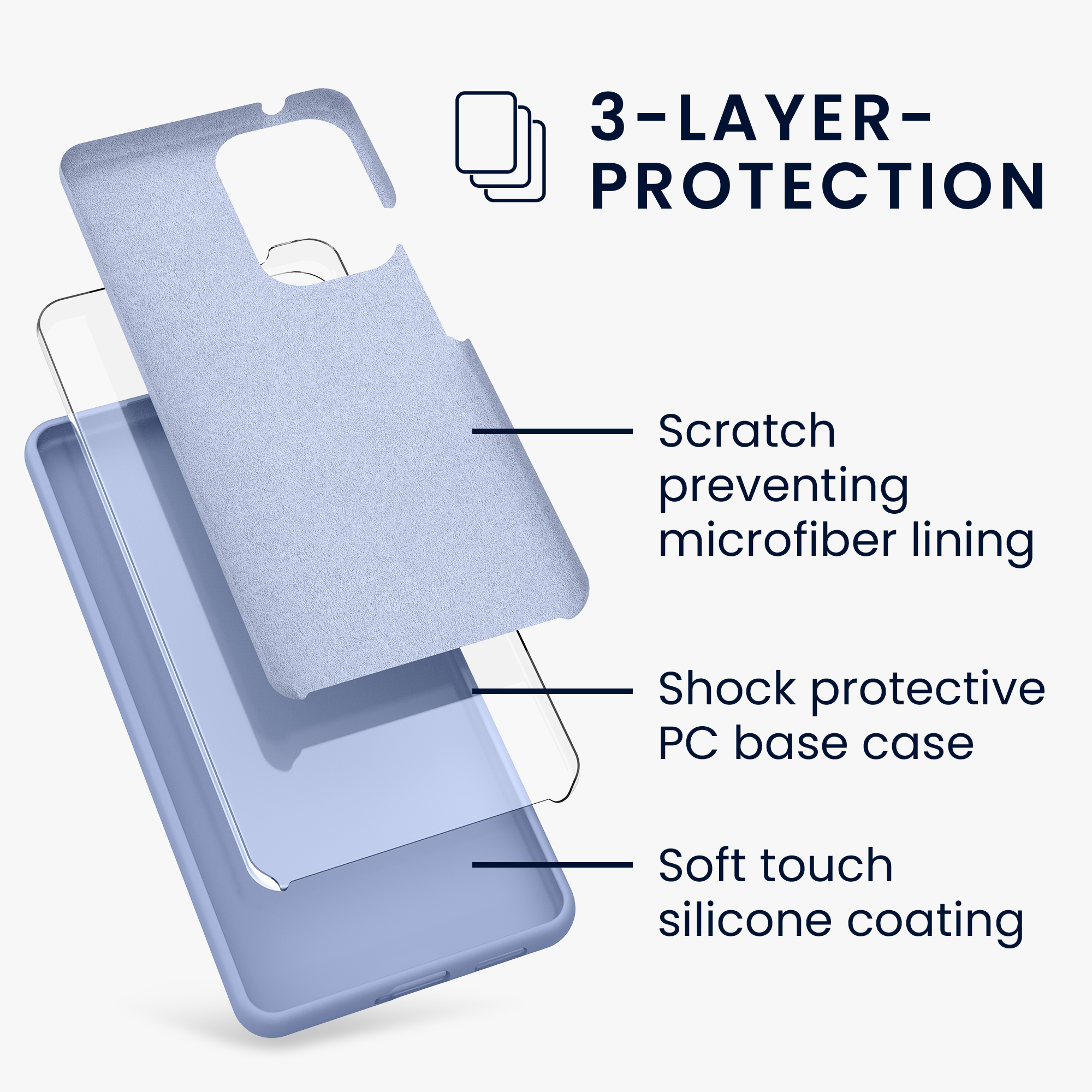 Kryt na mobil Samsung Galaxy A53 5G kwmobile TPU Light Blue Matte