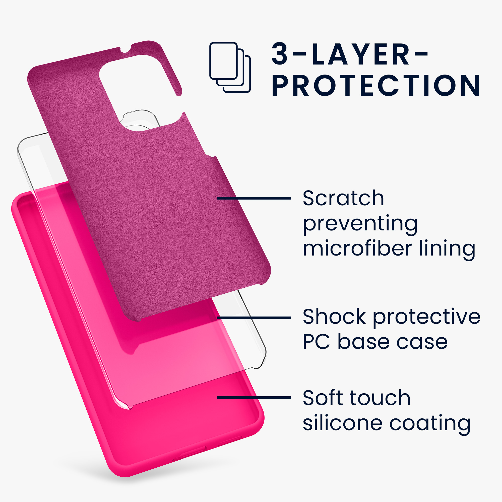 Kryt na mobil Samsung Galaxy A53 5G kwmobile TPU Neonová růžová