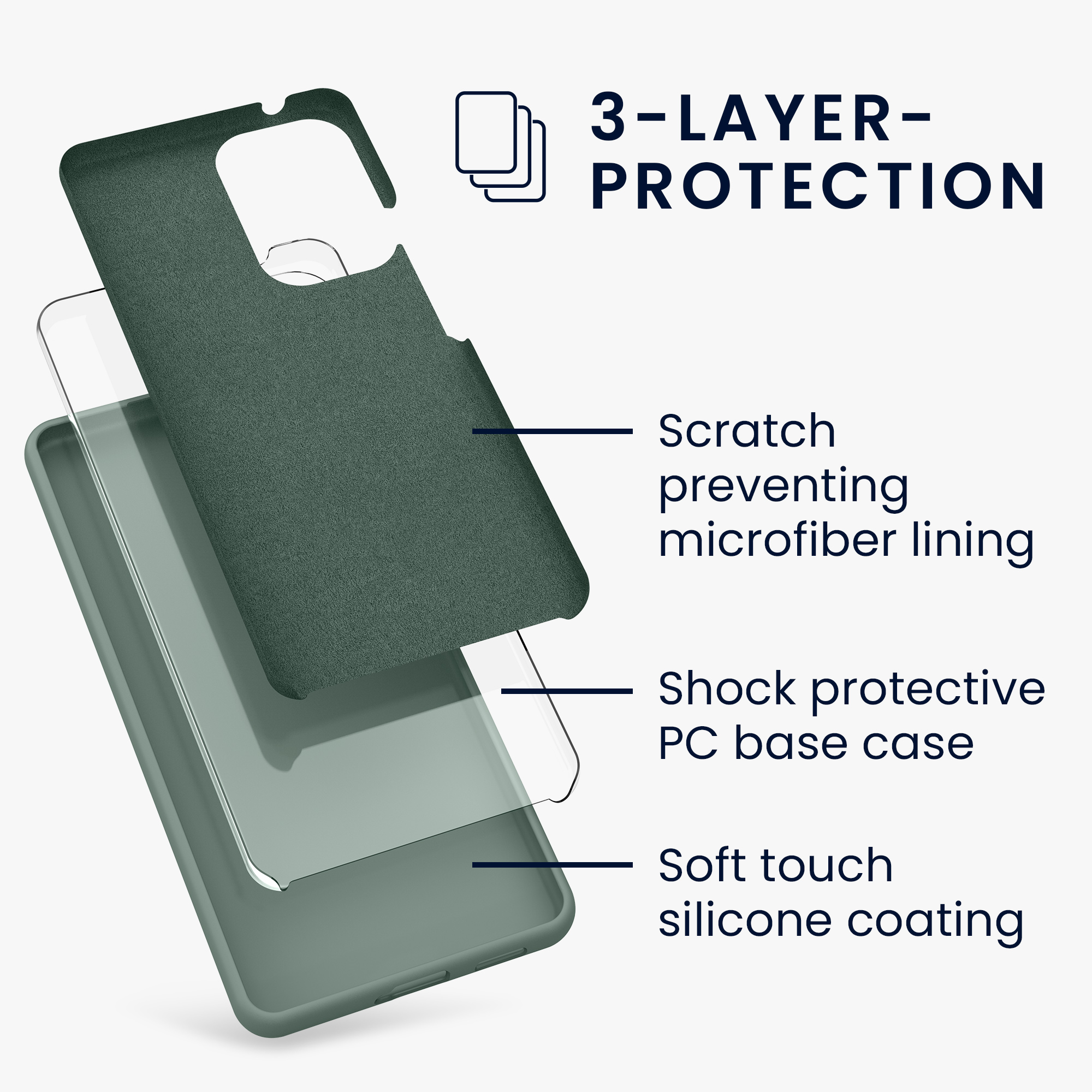 Kryt na mobil Samsung Galaxy A53 5G kwmobile TPU Zelená po dešti