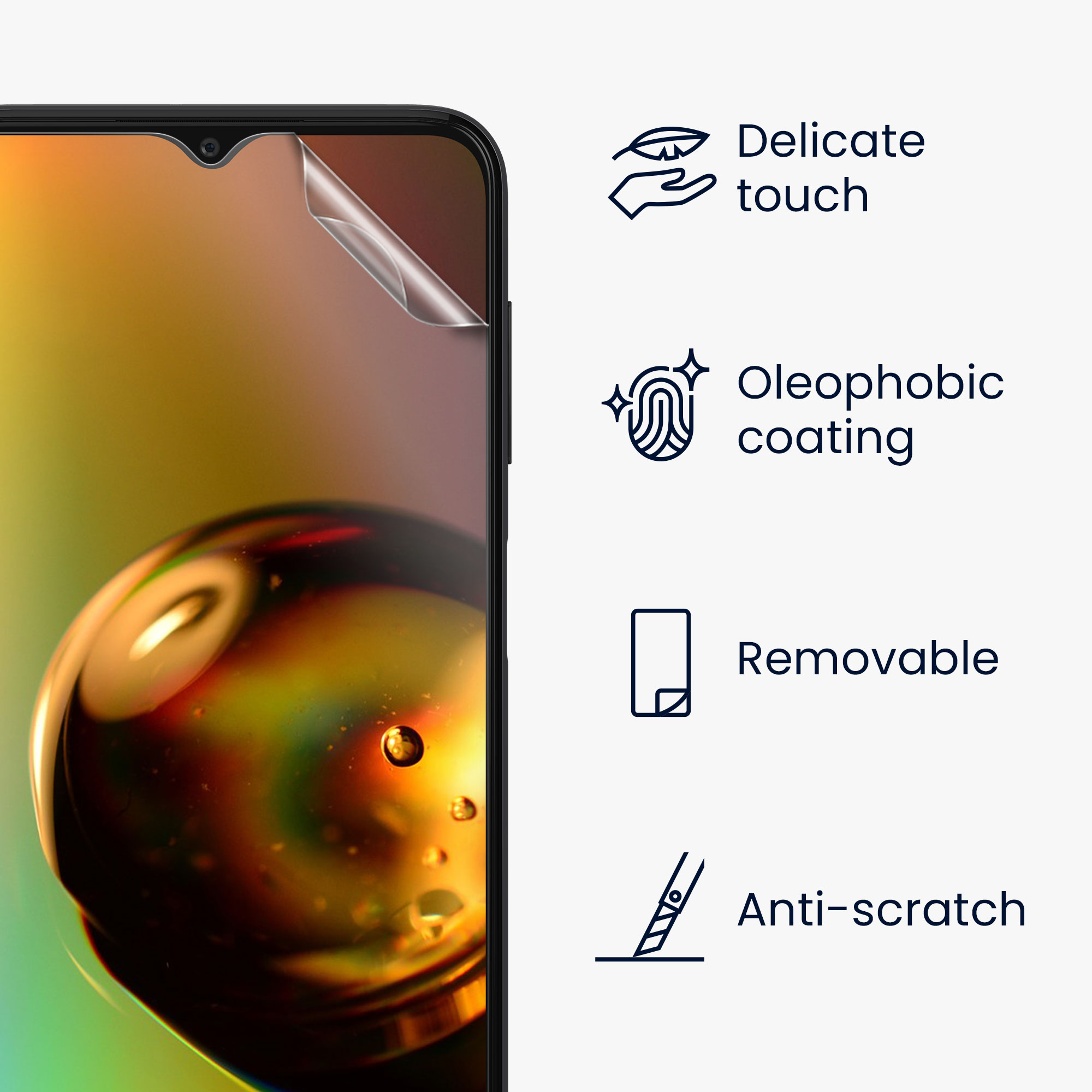 Ochranná fólie Samsung Galaxy A23 4G / 5G kwmobile 3 ks ultra čirá transparentní