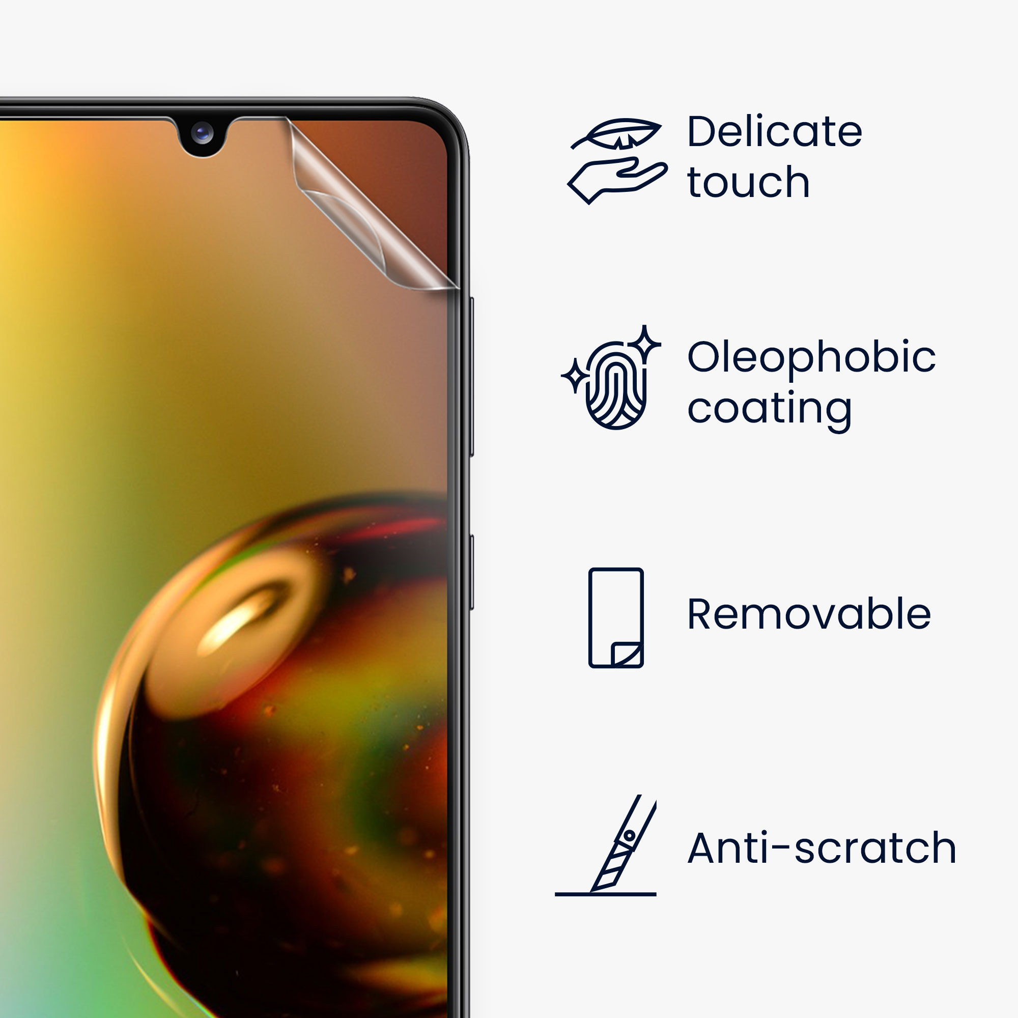 Ochranná fólie Samsung Galaxy A33 5G kwmobile 6 ks ultra čirá transparentní