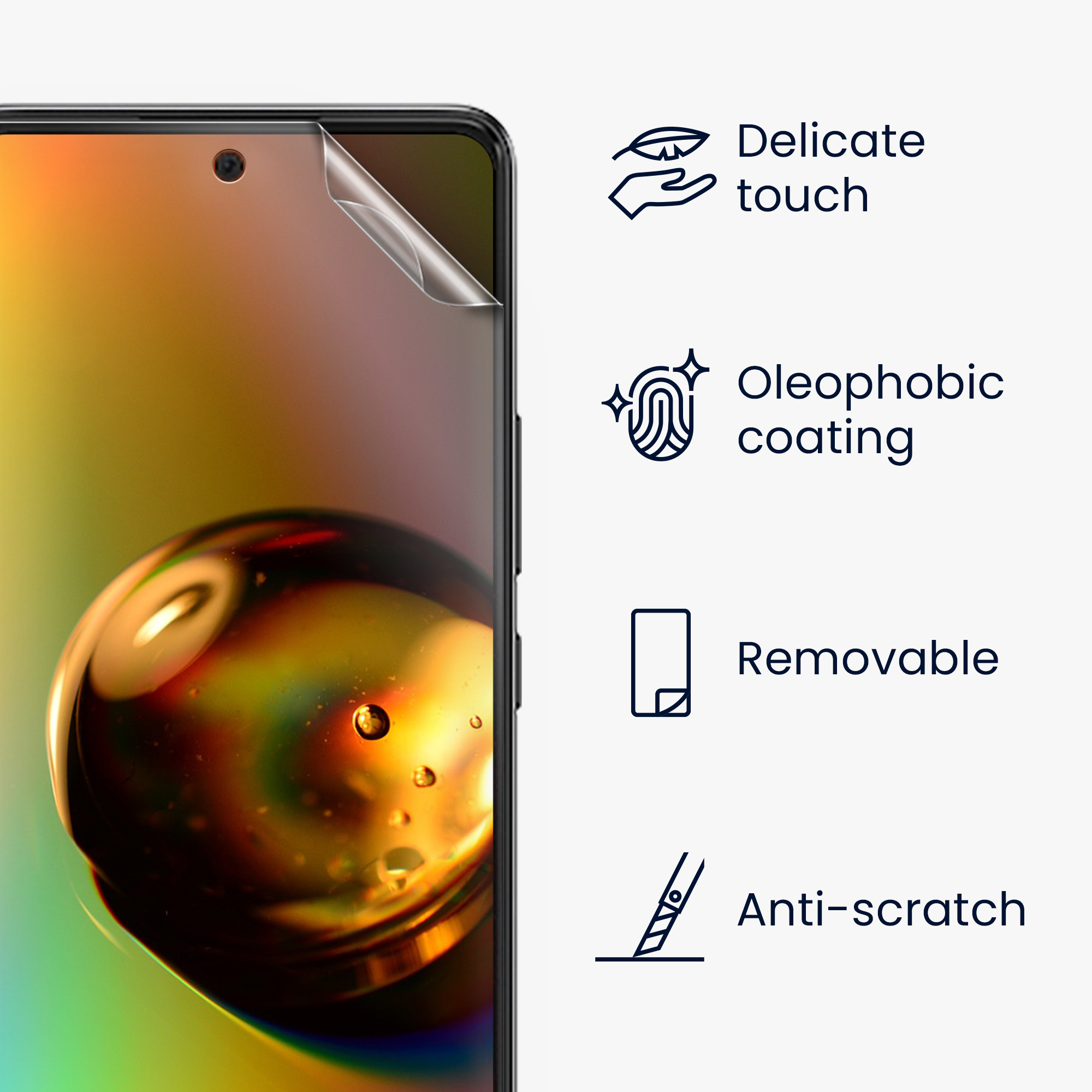 Ochranná fólie Samsung Galaxy A53 5G kwmobile 6 ks ultra čirá transparentní