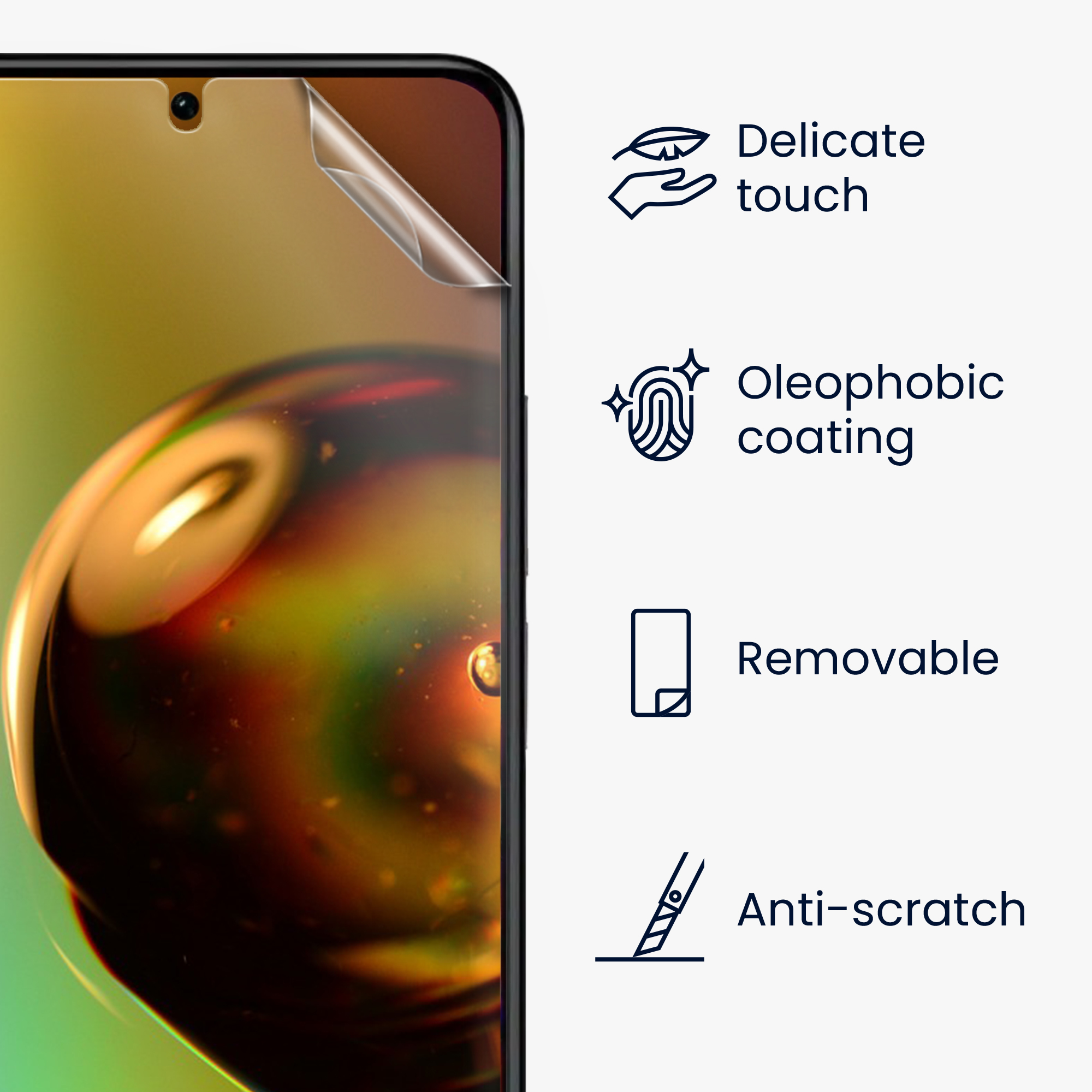 Ochranná fólie Xiaomi Redmi Note 11 matná kwmobile sada 3 ks