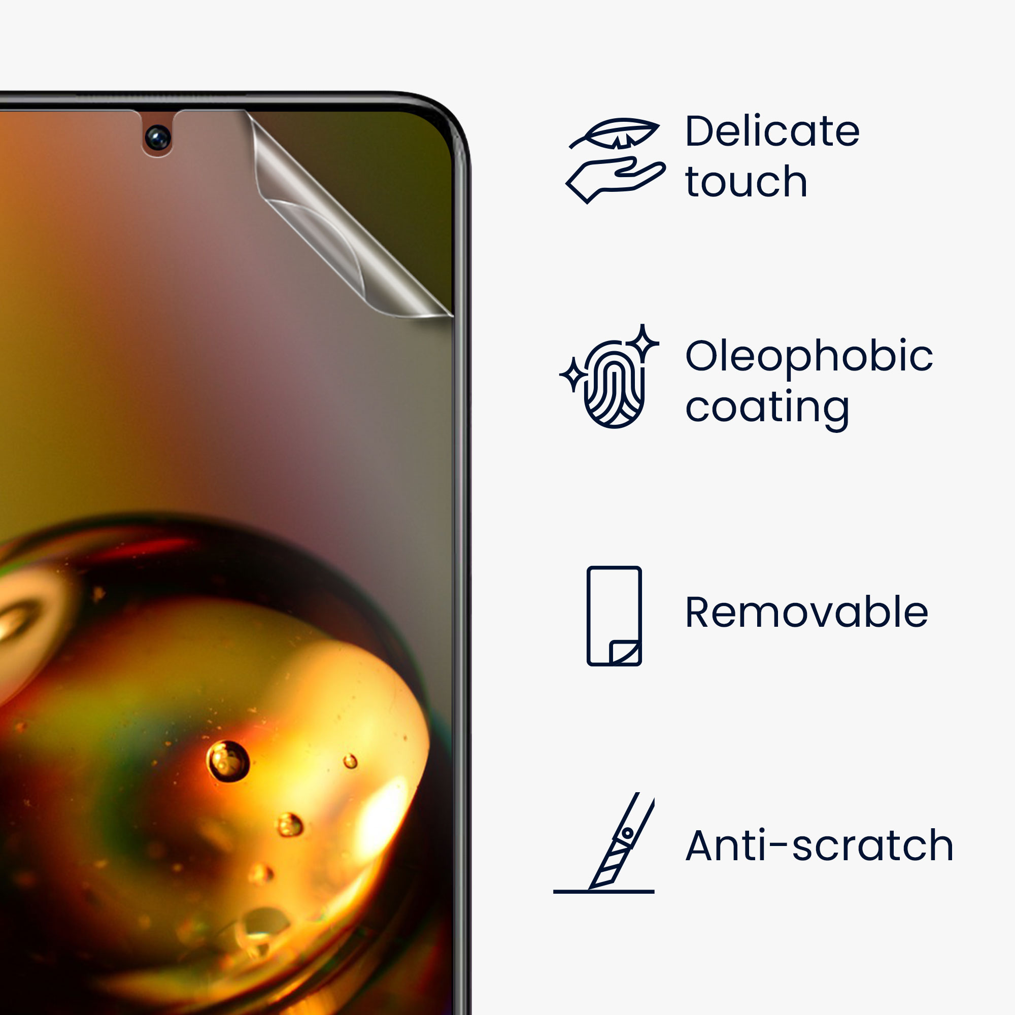Ochranná fólie Xiaomi Redmi Note 11 Pro matná kwmobile sada 3 ks