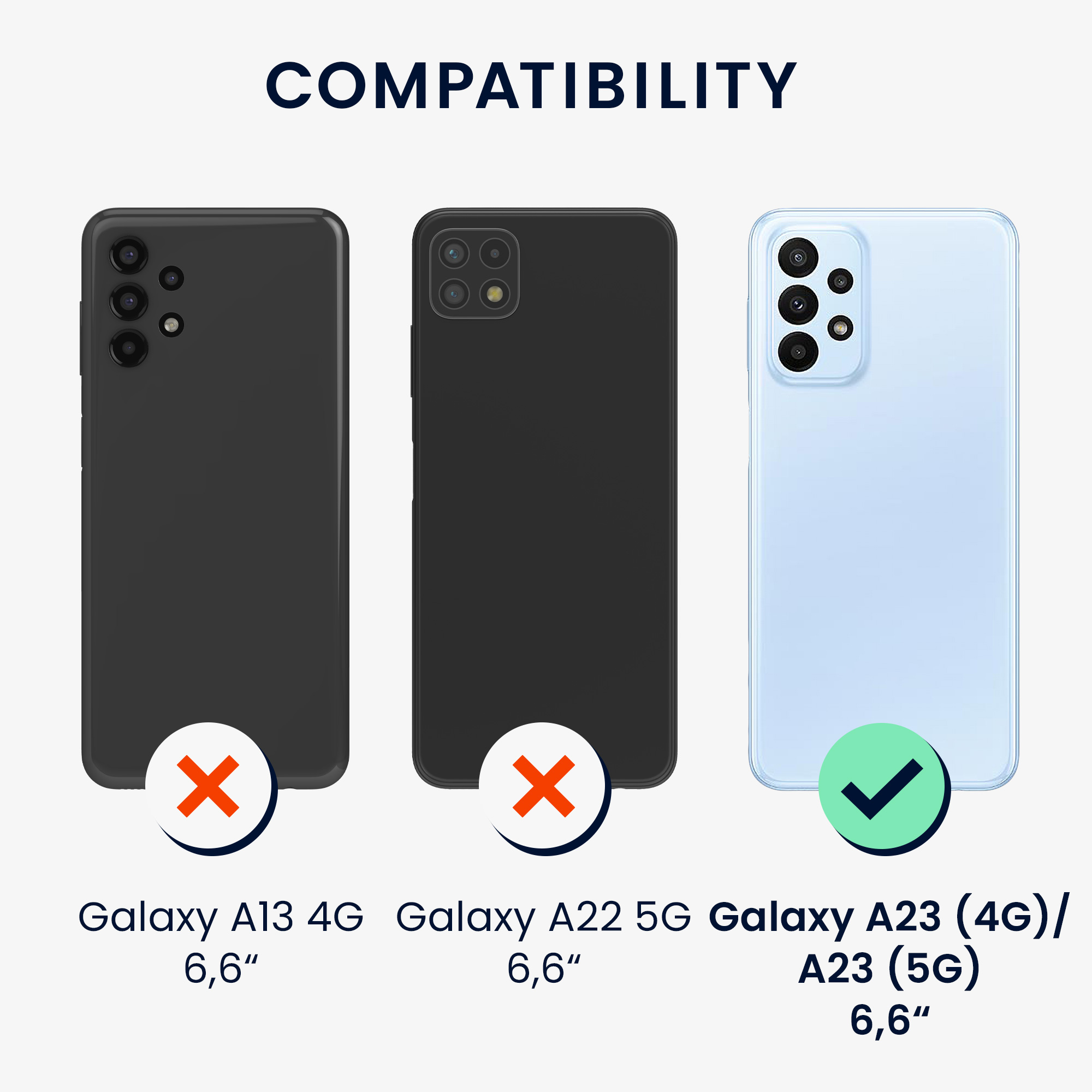 Kryt na mobil Samsung Galaxy A23 4G / 5G kwmobile TPU metalický Metalická šedá