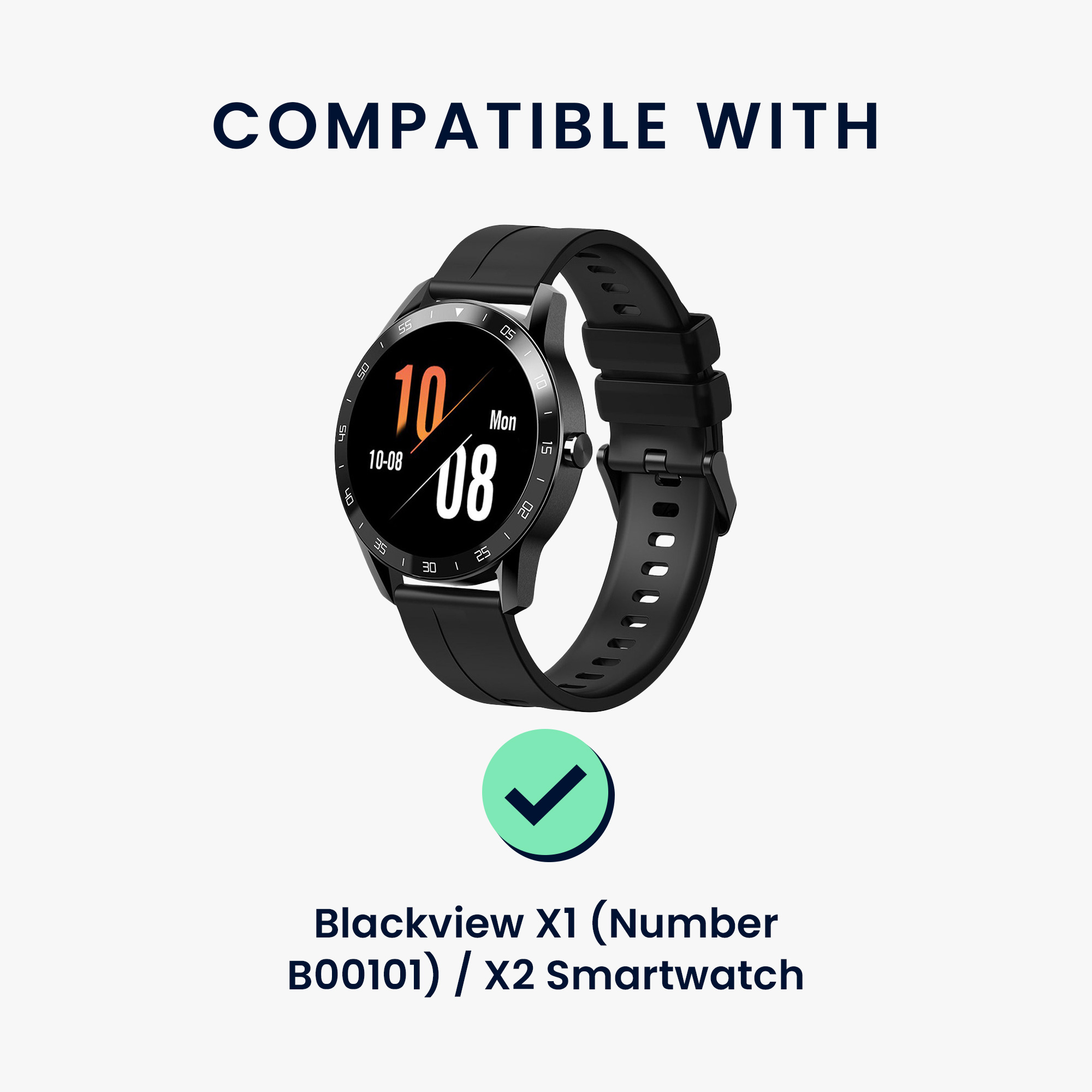 Nabíjecí kabel kwmobile pro Blackview X1 (Number B00101) / X2 Smartwatch - bílá