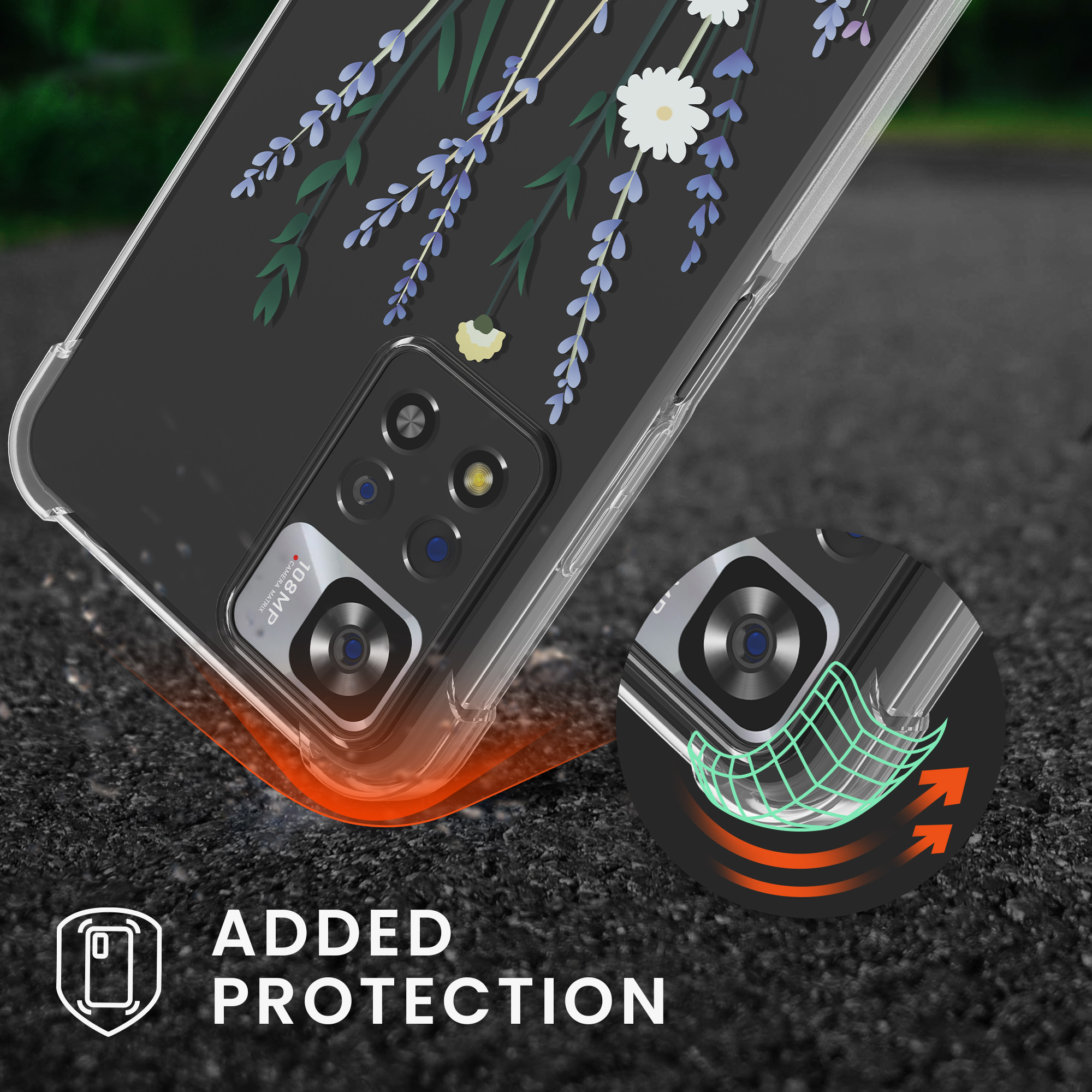 Kryt Xiaomi Redmi Note 11 Pro+ 5G crossbody popruh průhledná kwmobile