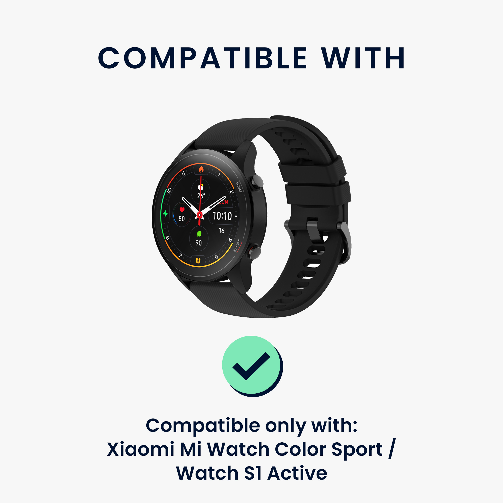 Nabíjecí kabel kwmobile pro Xiaomi Mi Watch Color Sport / S1 Active - Černá