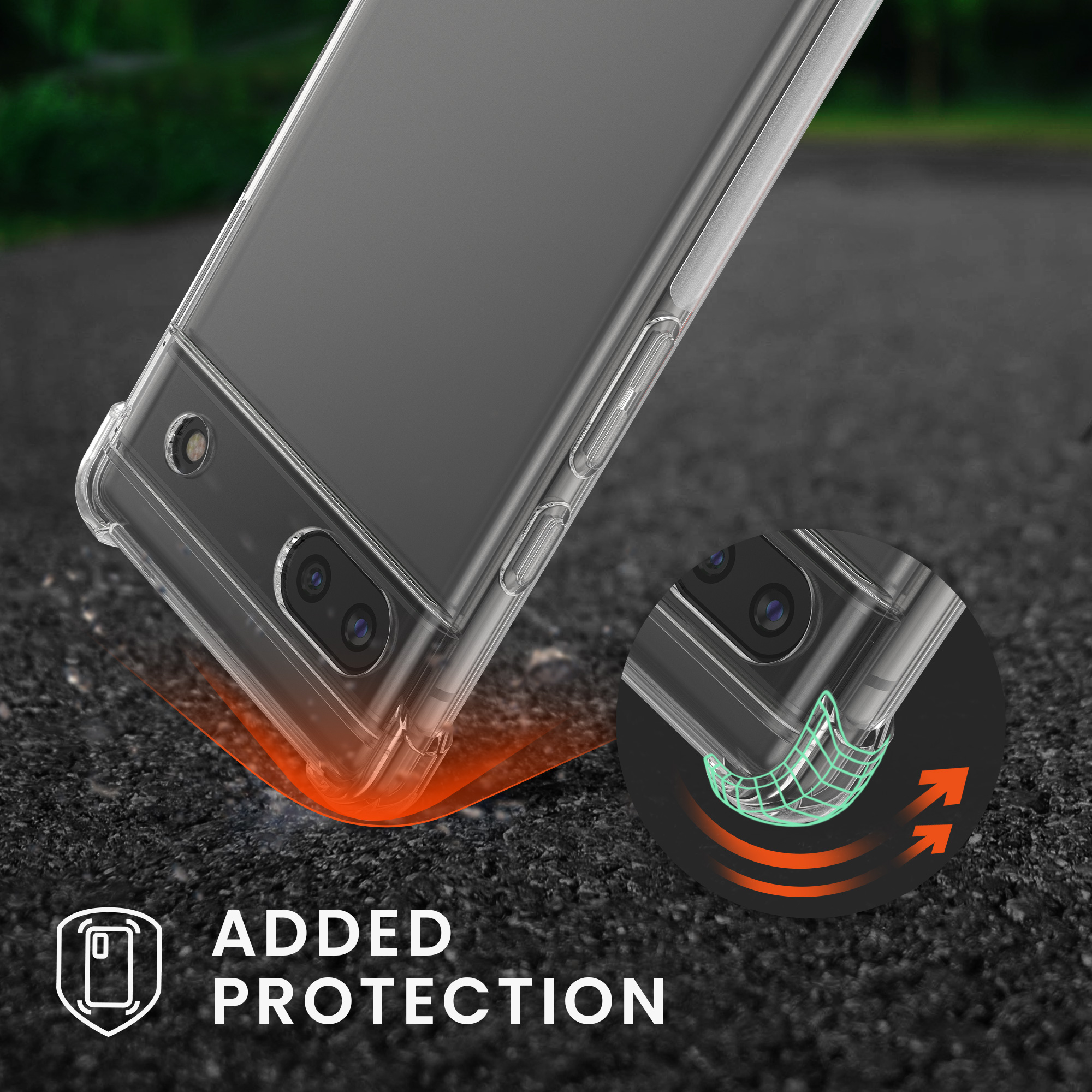 Crossbody kryt kwmobile pro Google Pixel 6 - transparent
