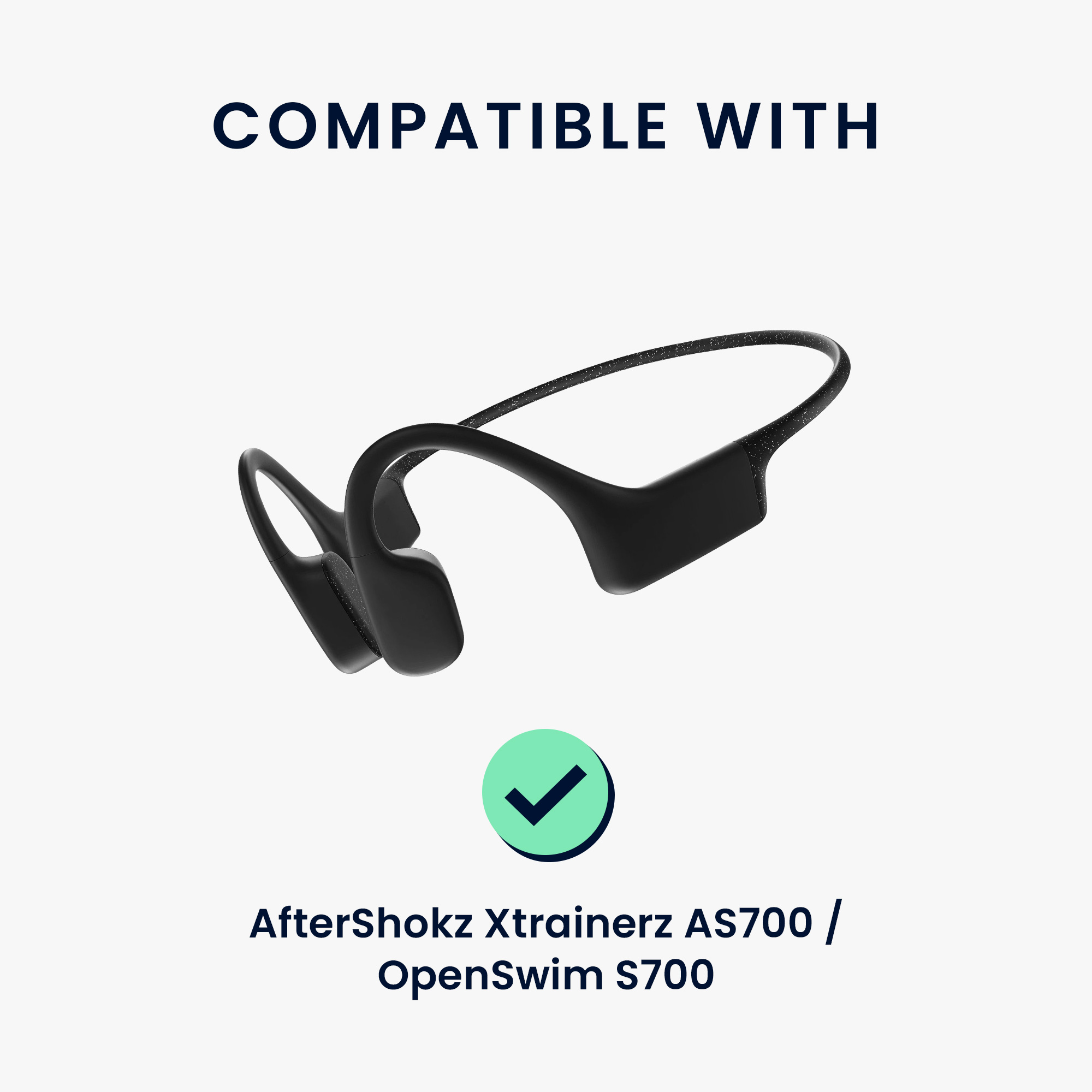 Nabíjecí kabel kwmobile pro AfterShokz Xtrainerz AS700 / OpenSwim S700 - černá