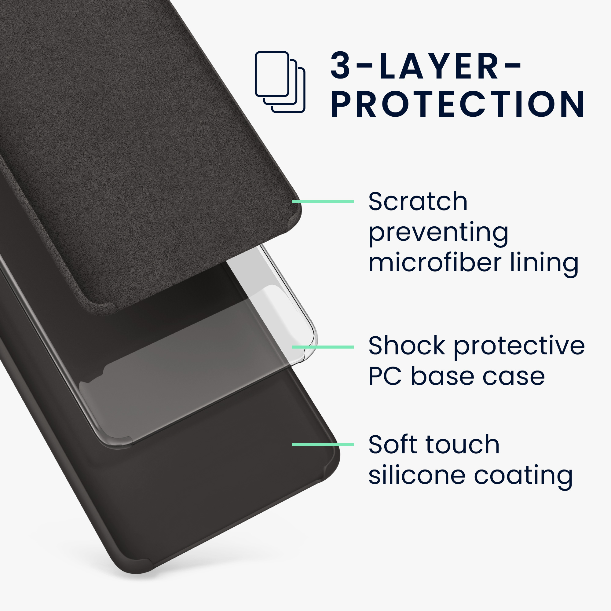 Silikonový kryt kwmobile pro Motorola Moto G52 / Moto G82 5G - Černá