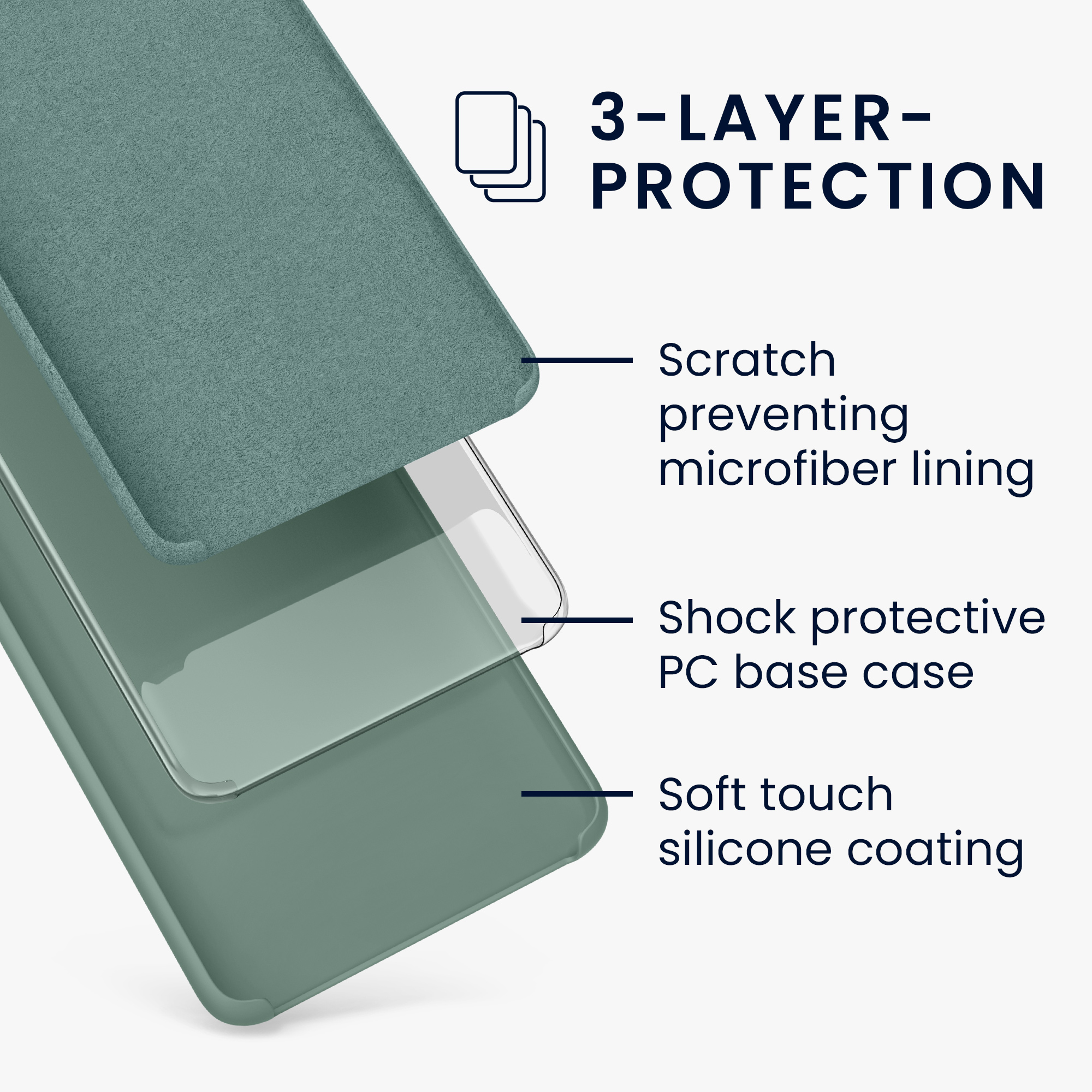 Pouzdro pro Motorola Moto G52 / Moto G82 5G kwmobile silikonové - lesní zelená