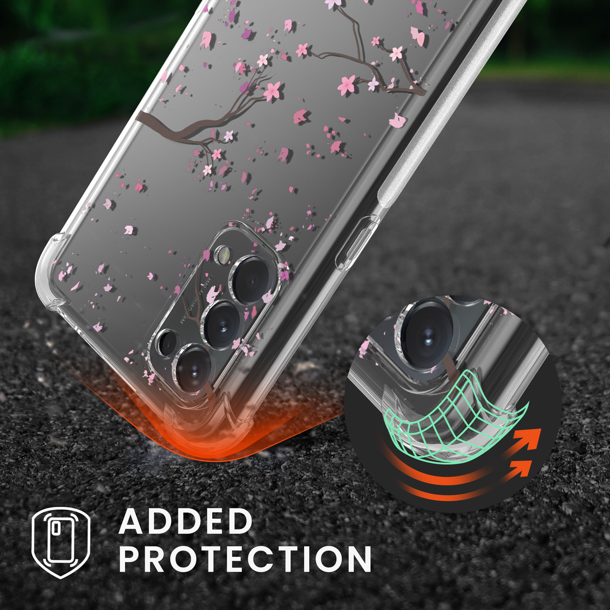Crossbody kryt na mobil Oppo Find X3 Lite kwmobile šňůrka cherry blossom