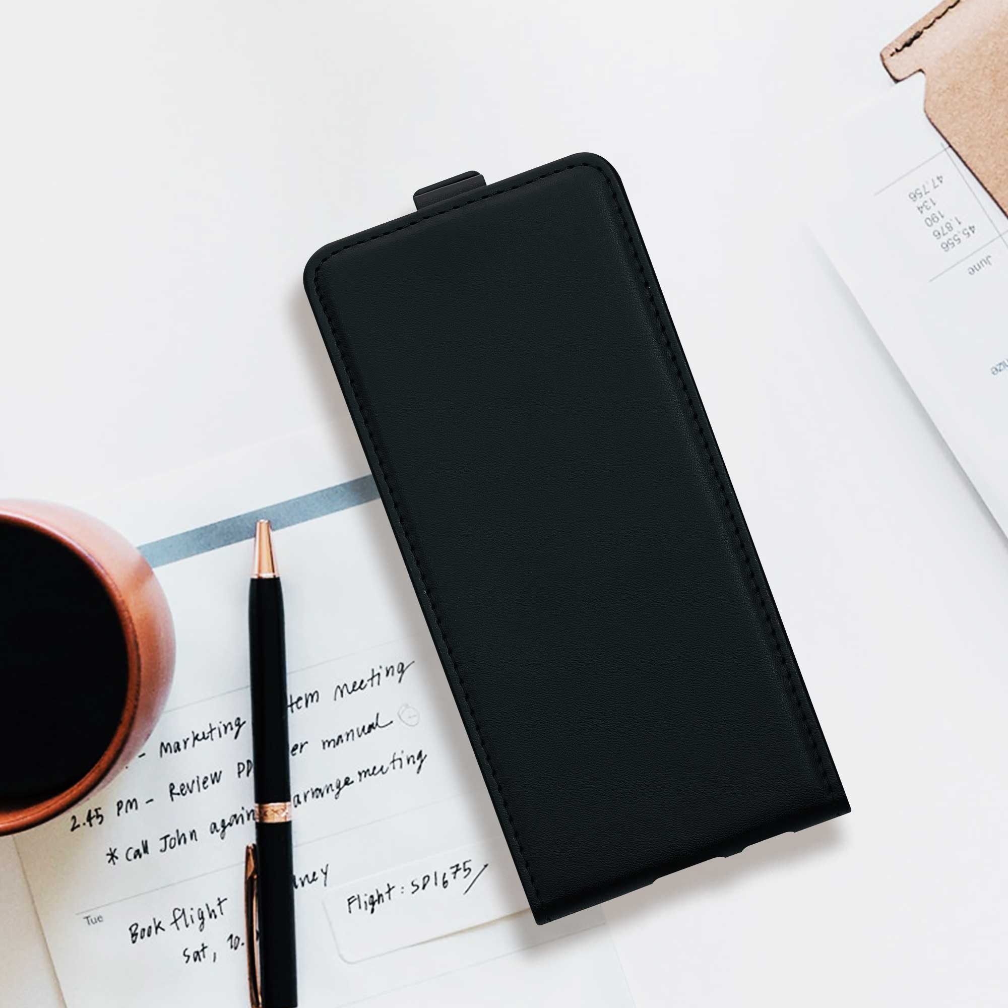 Flip pouzdro Samsung Galaxy A53 5G kwmobile PU kůže vertikální s magnetem Černá