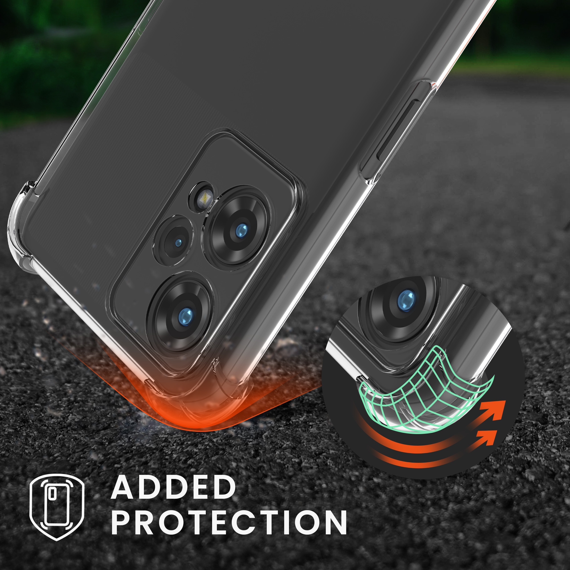 Pouzdro s popruhem (crossbody) pro OnePlus Nord CE 2 Lite 5G kwmobile TPU - transparentní / černá