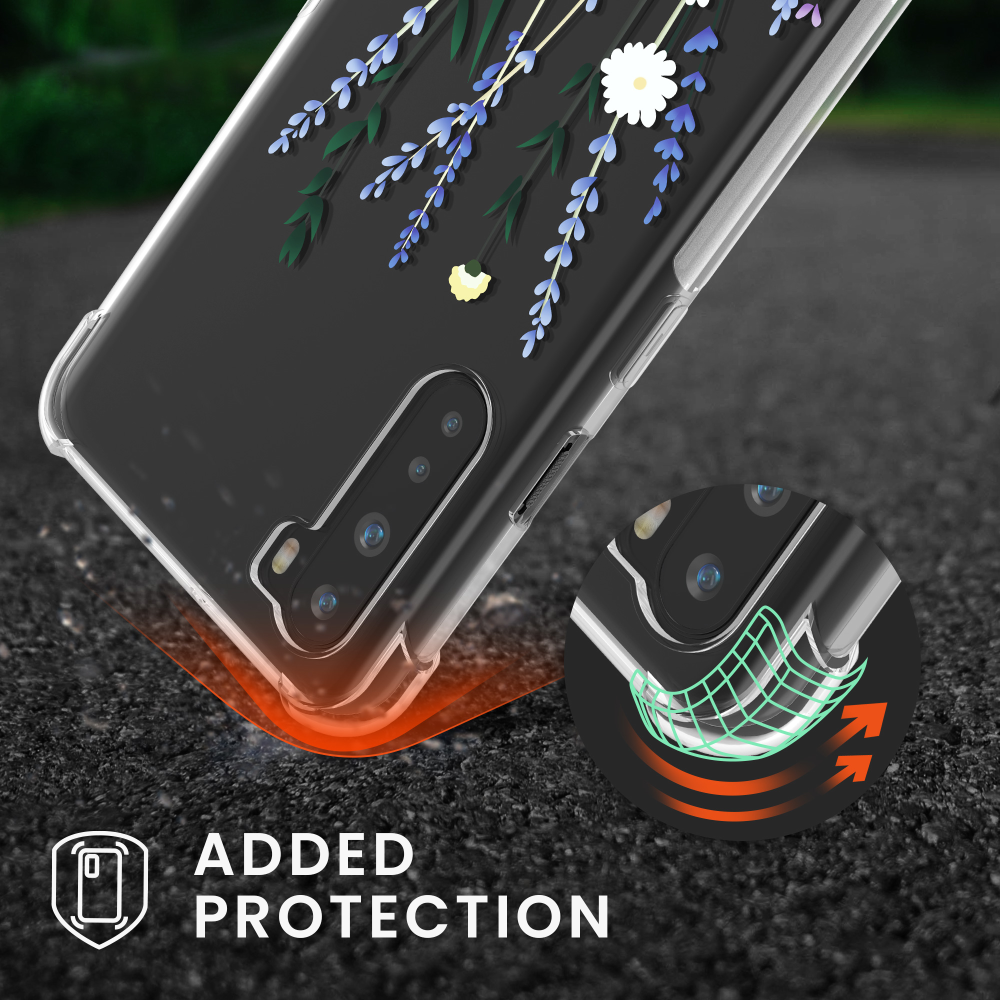 Kwmobile Crossbody pouzdro OnePlus Nord transparentní
