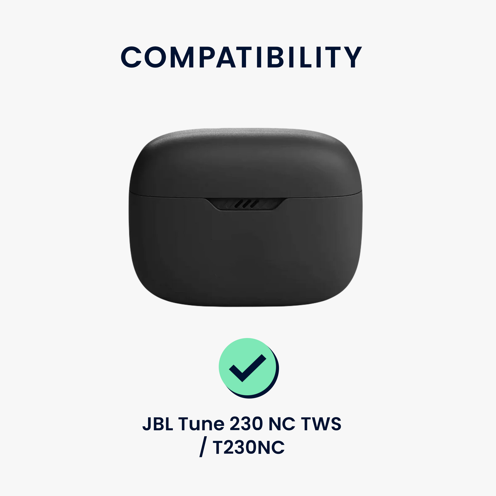 Pouzdro na sluchátka JBL Tune 230 NC TWS / T230NC / T235NC kwmobile - černá