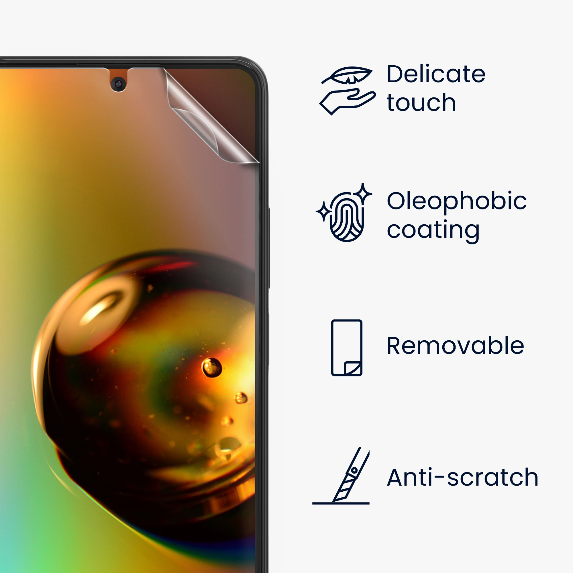Ochranná fólie Xiaomi 11T / 11T Pro kwmobile 3ks čirá