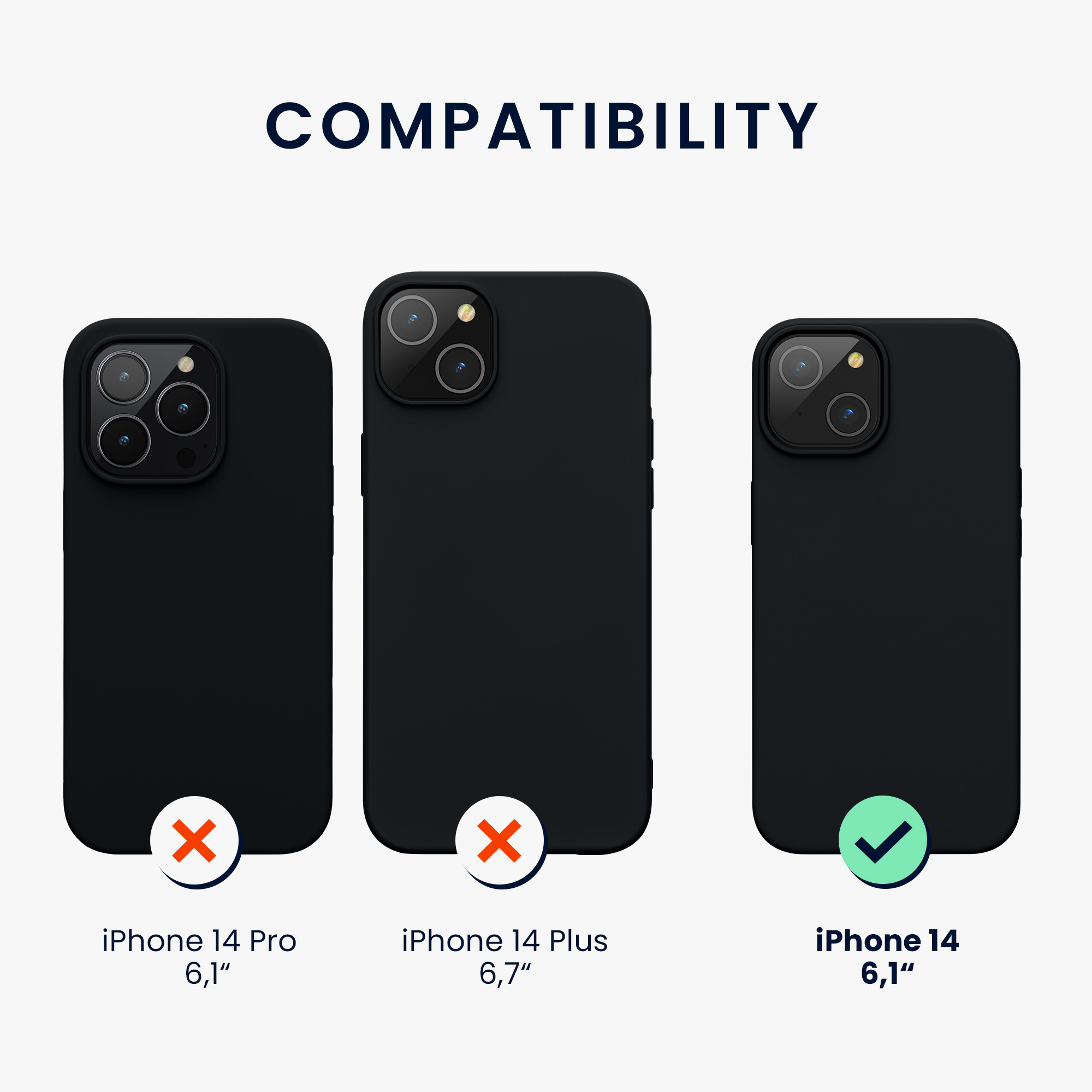 Kryt kwmobile slim iPhone 14 modrá Blueberry
