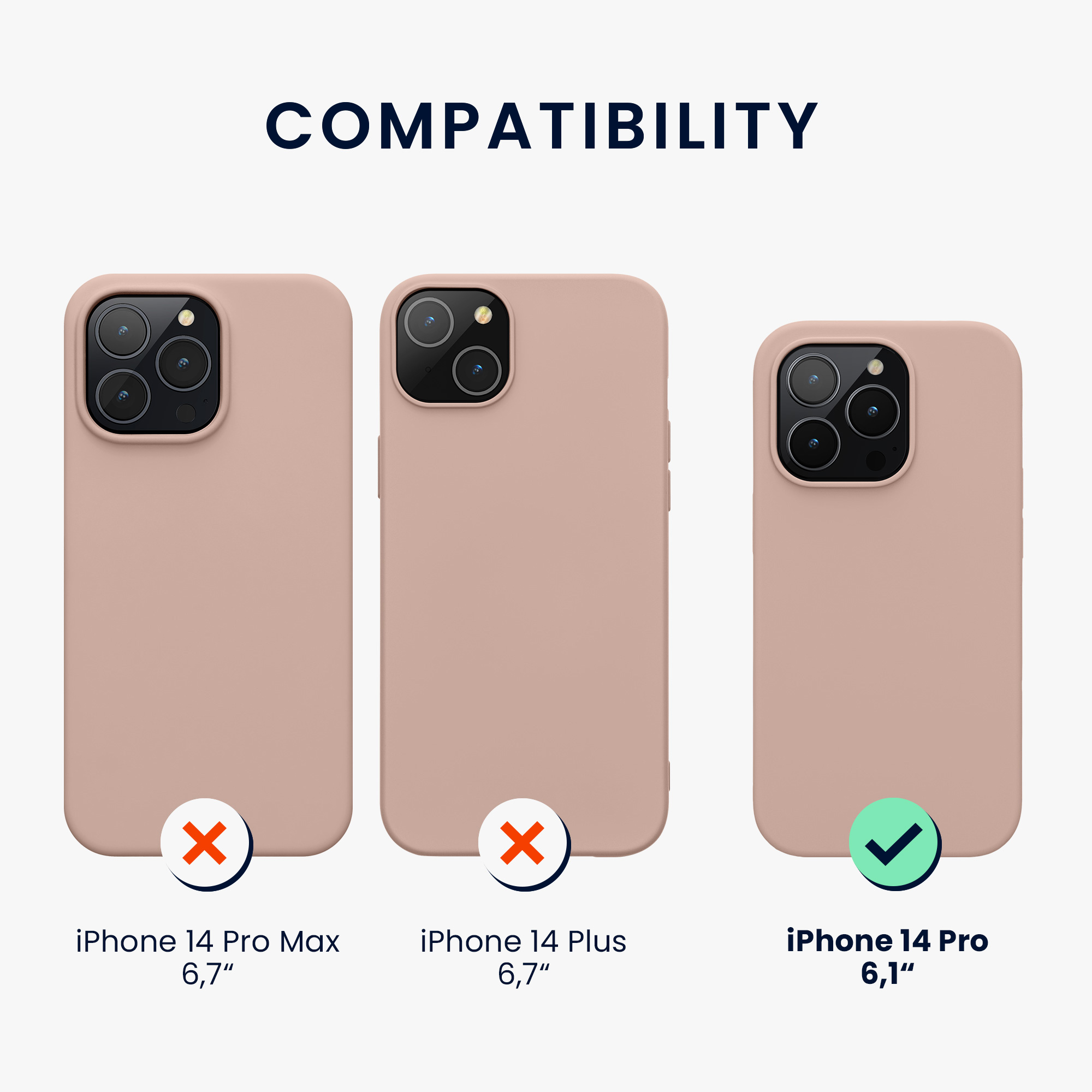 Kryt kwmobile slim iPhone 14 Pro růžová