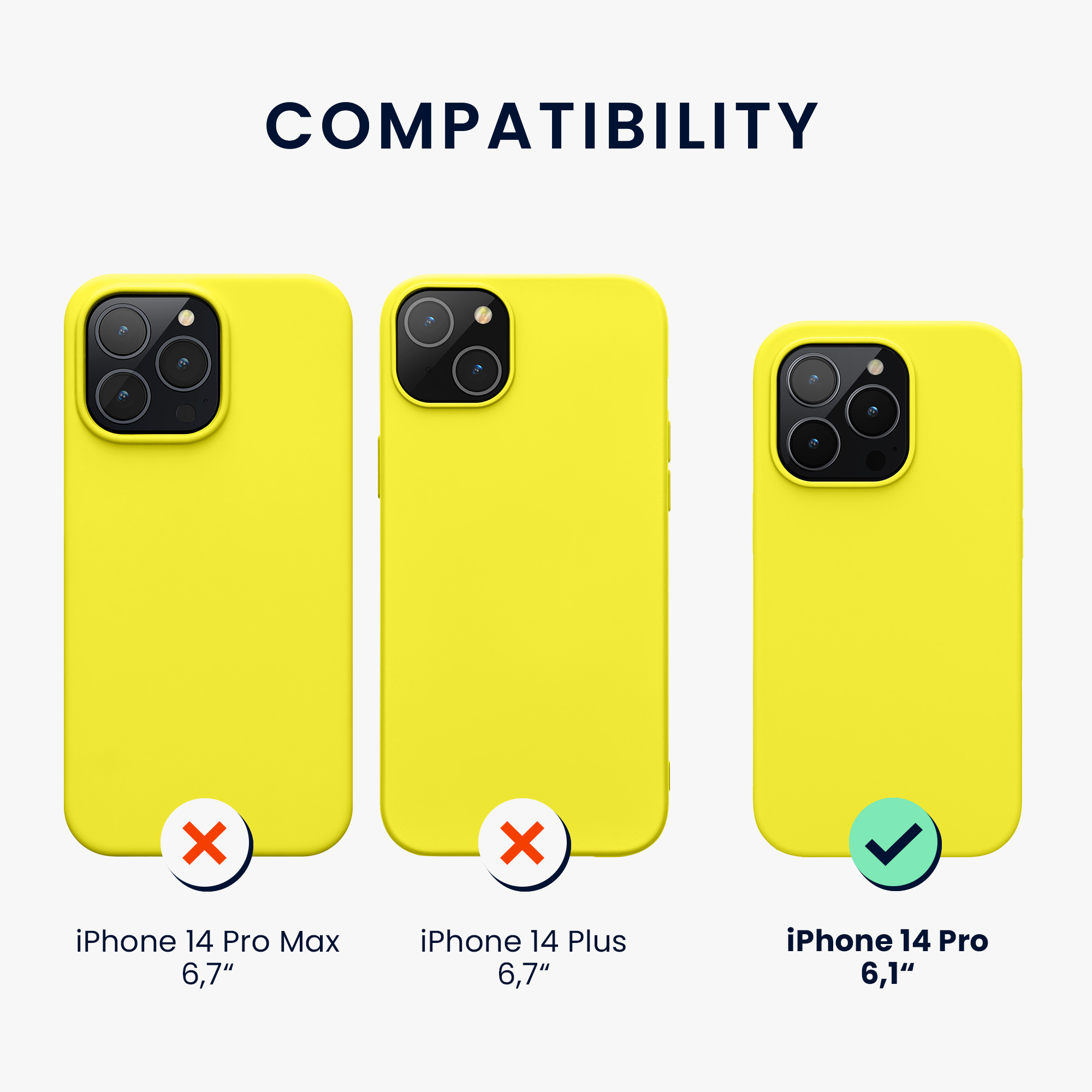 Kryt kwmobile slim iPhone 14 Pro žlutá