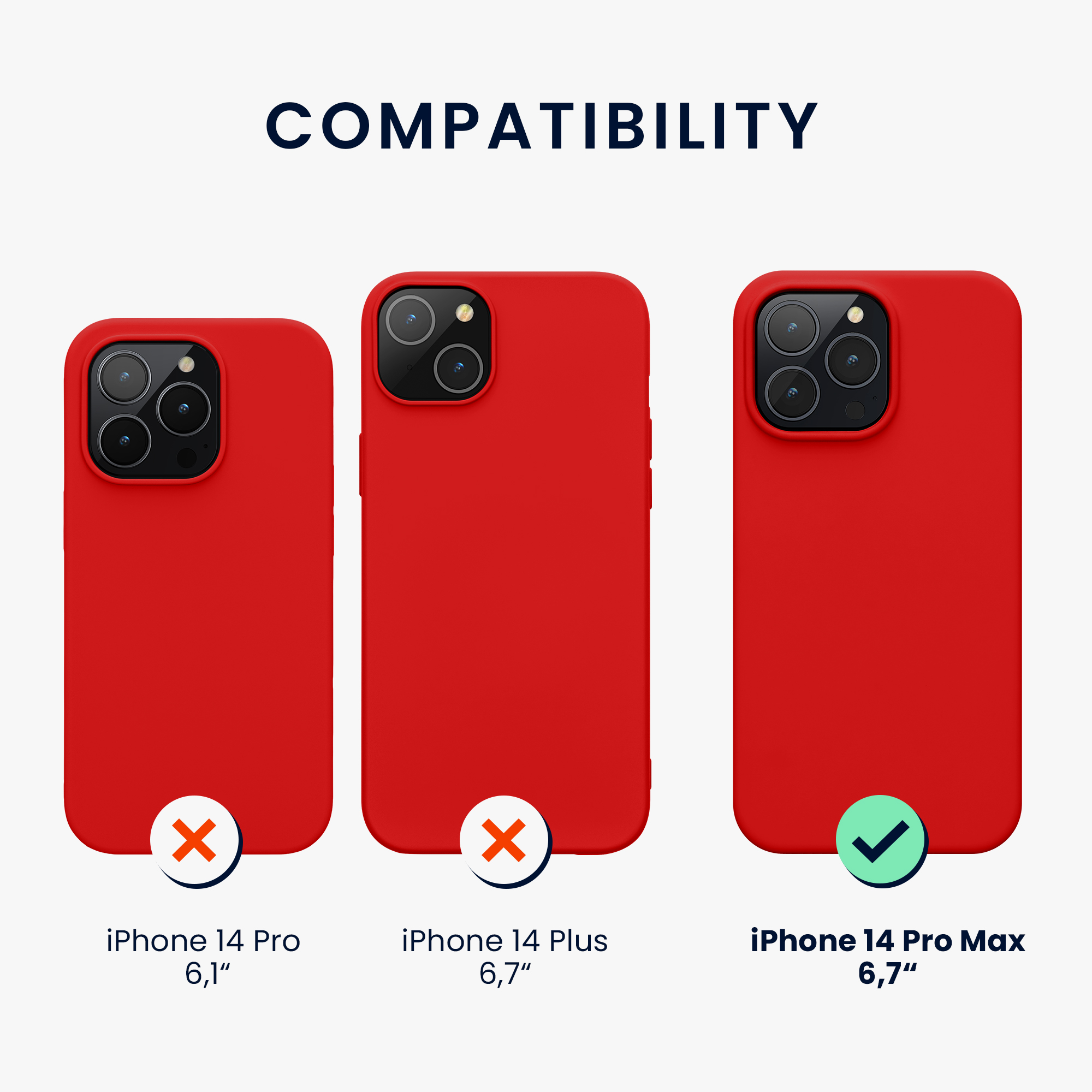 Kryt kwmobile slim iPhone 14 Pro Max červená
