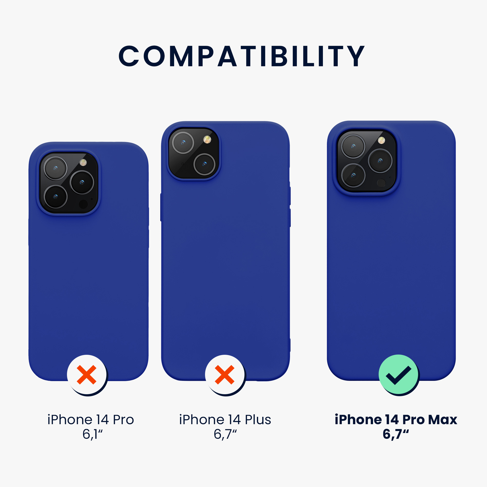 Kryt kwmobile slim iPhone 14 Pro Max modrá