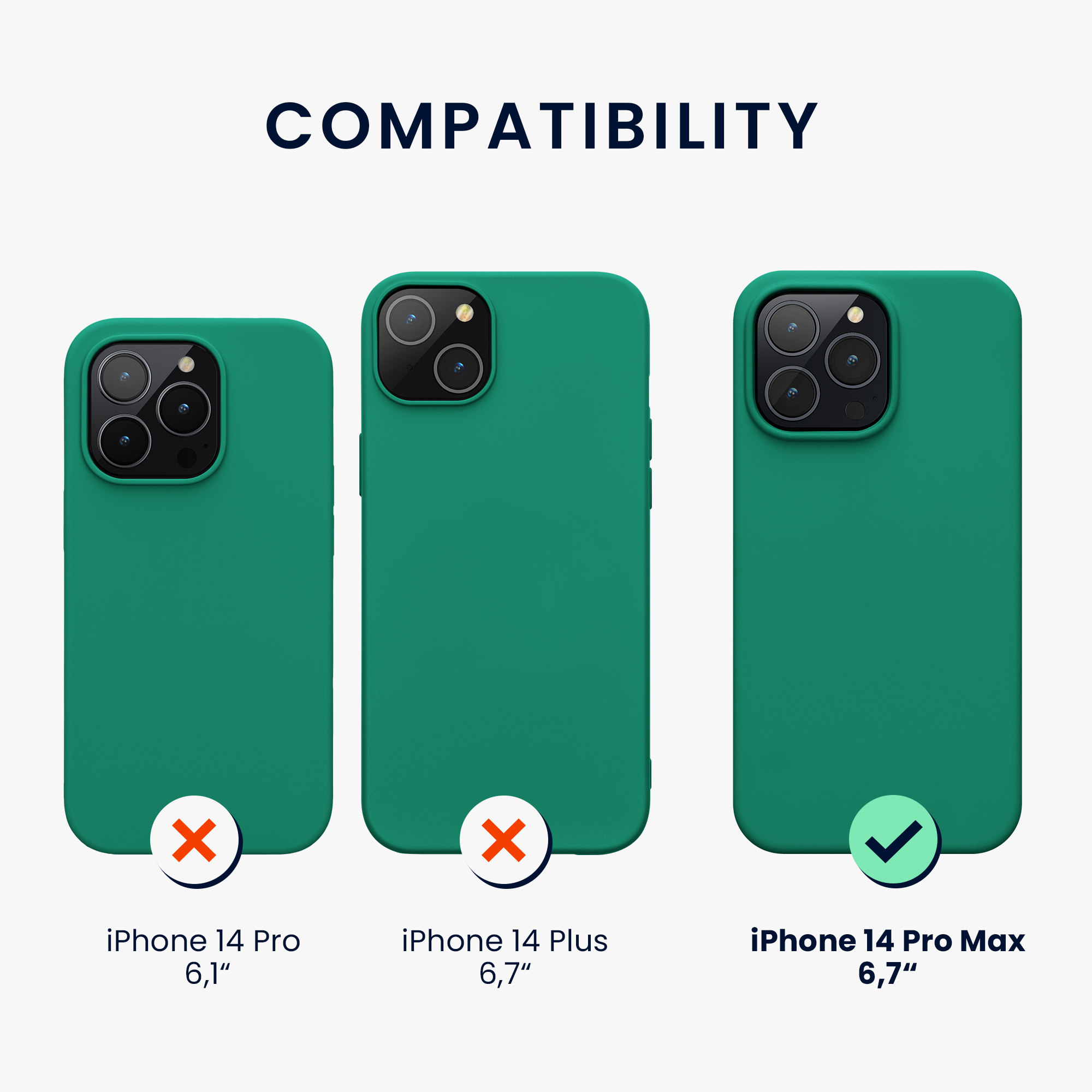 Kryt kwmobile slim iPhone 14 Pro Max zelená