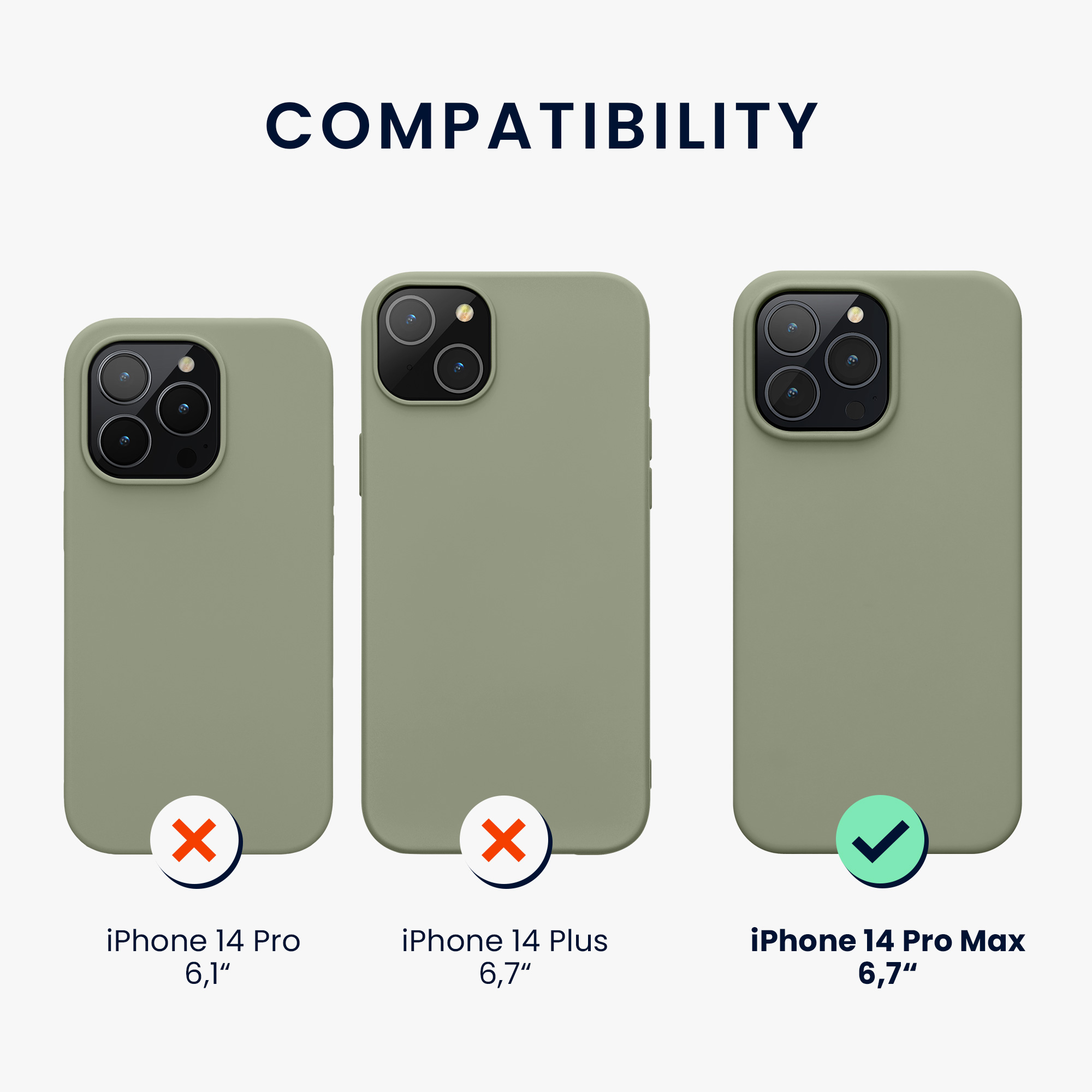 Kryt kwmobile slim iPhone 14 Pro Max zelená
