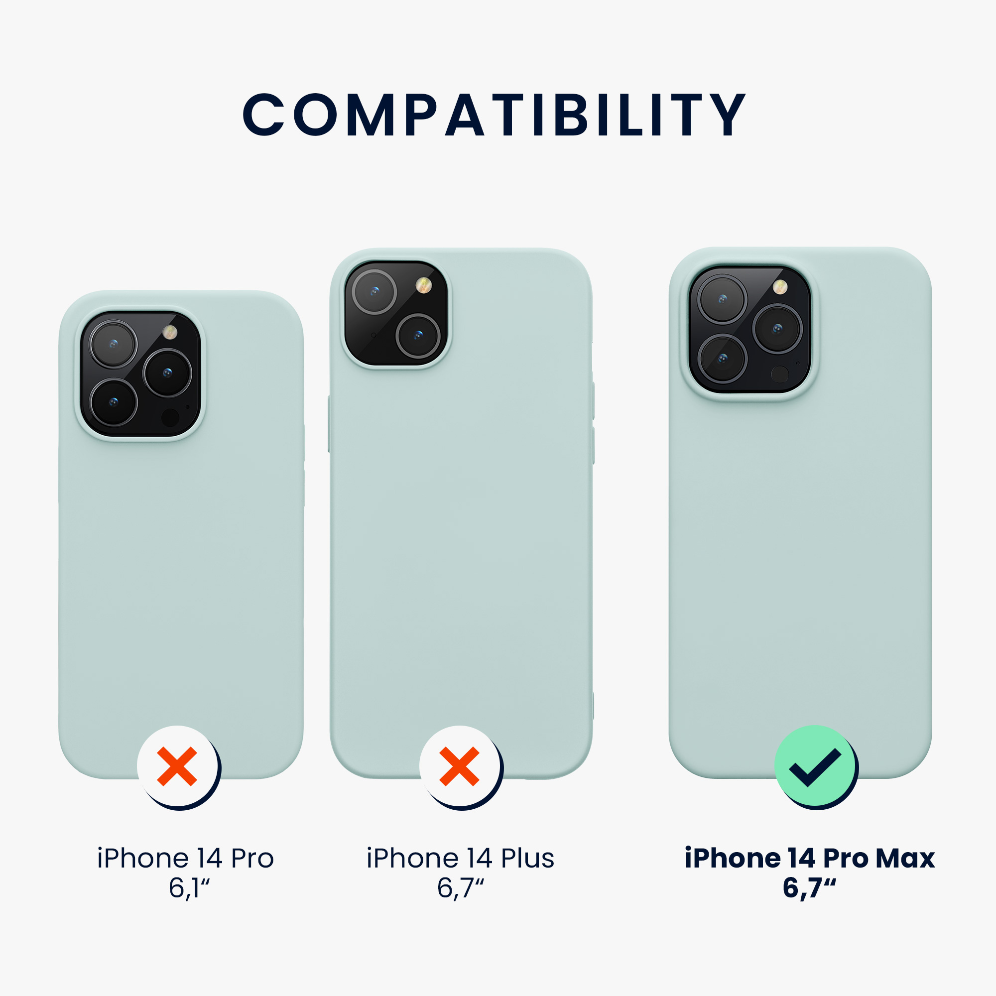 Kryt kwmobile slim iPhone 14 Pro Max Cool Mint