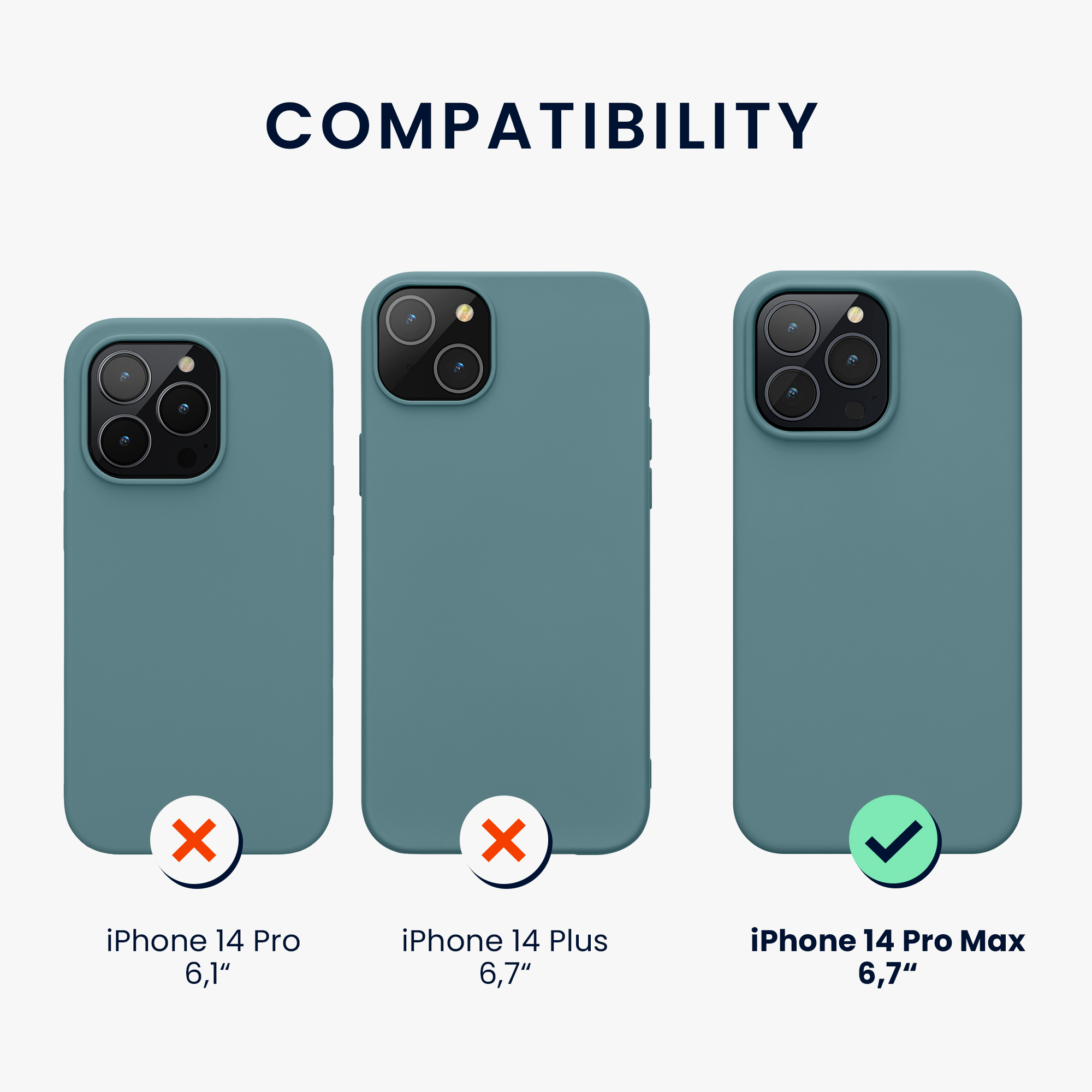 Kryt kwmobile slim iPhone 14 Pro Max Arctic Night