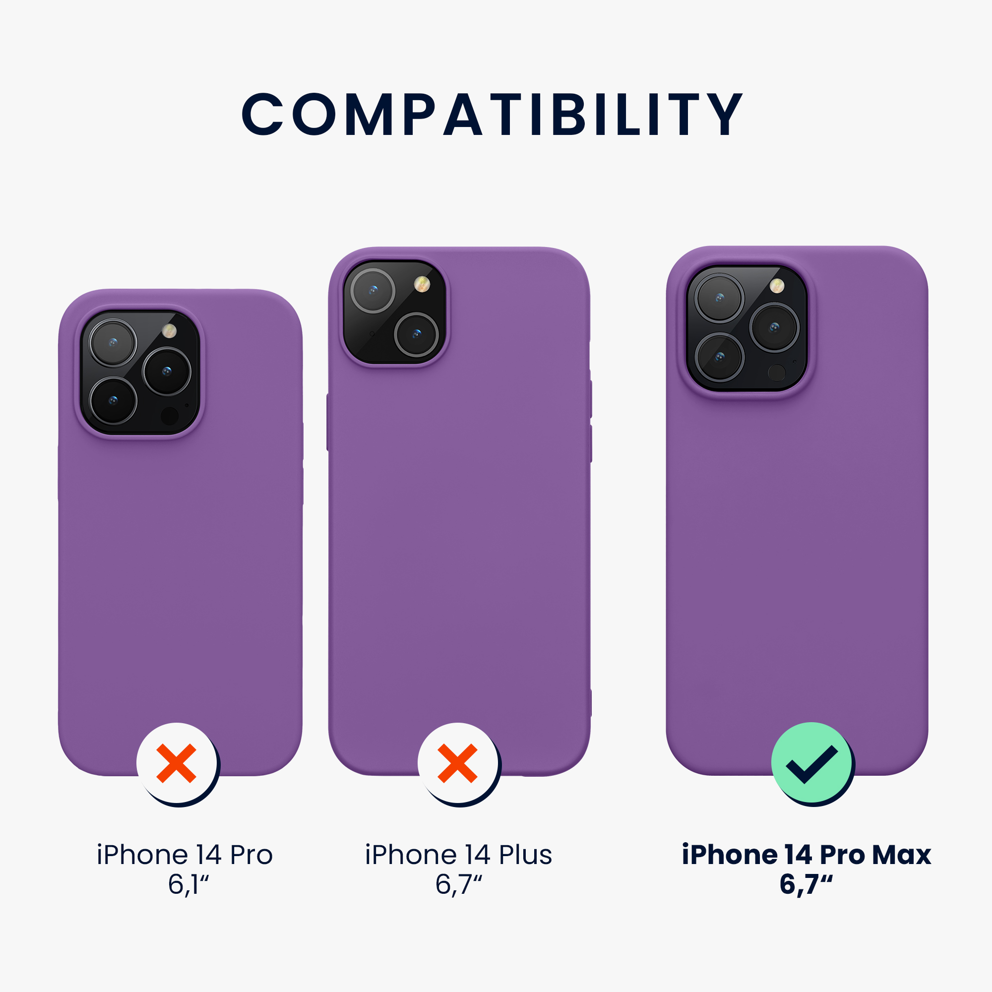 Kryt kwmobile slim iPhone 14 Pro Max fialová