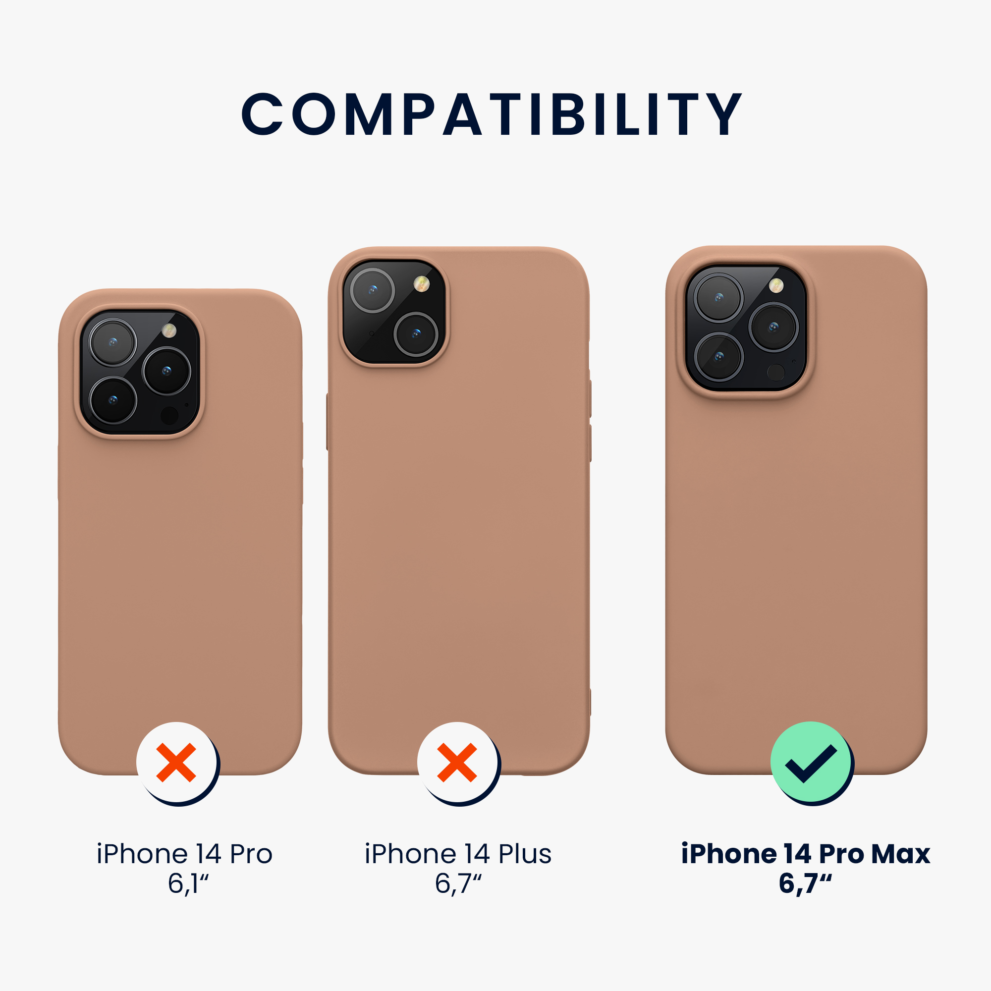 Kryt kwmobile slim iPhone 14 Pro Max Cappuccino