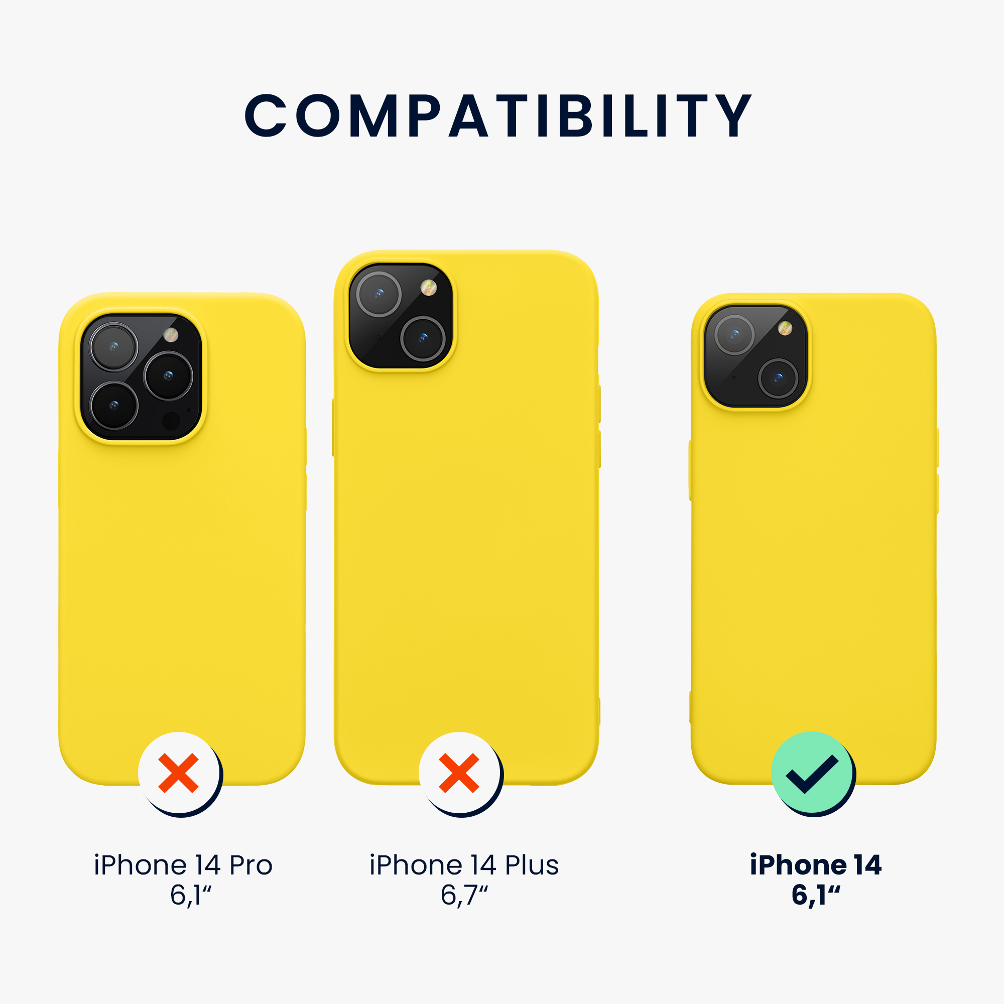 Nabíječka kwmobile slim iPhone 14 žlutá