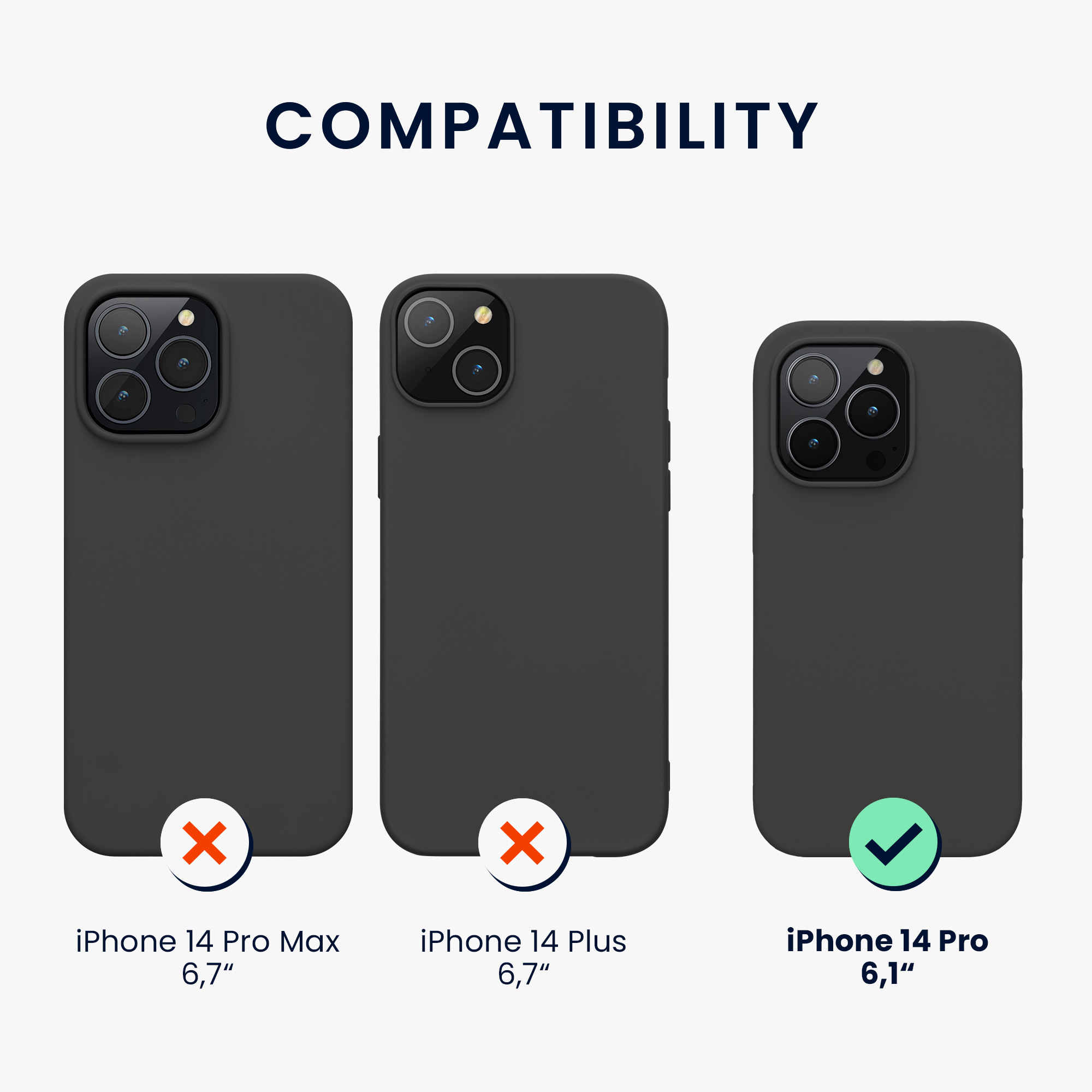 Nabíječka kwmobile slim iPhone 14 Pro matná černá