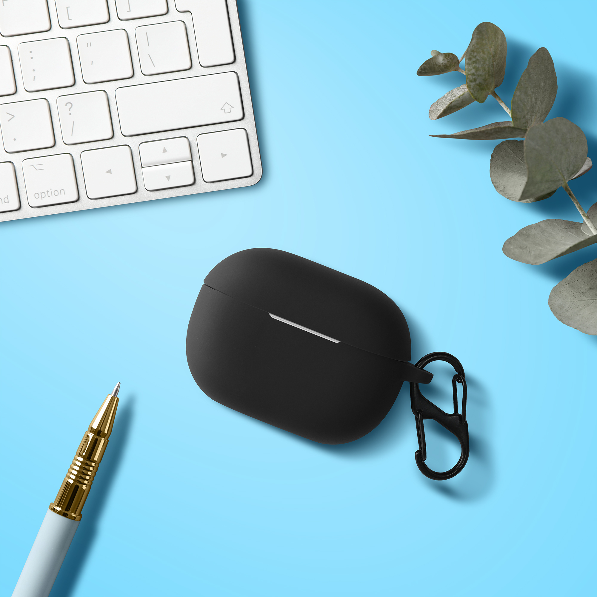 Silikonový obal nabíjecí pouzdro sluchátka Xiaomi Redmi Buds 4 Pro černá kwmobile