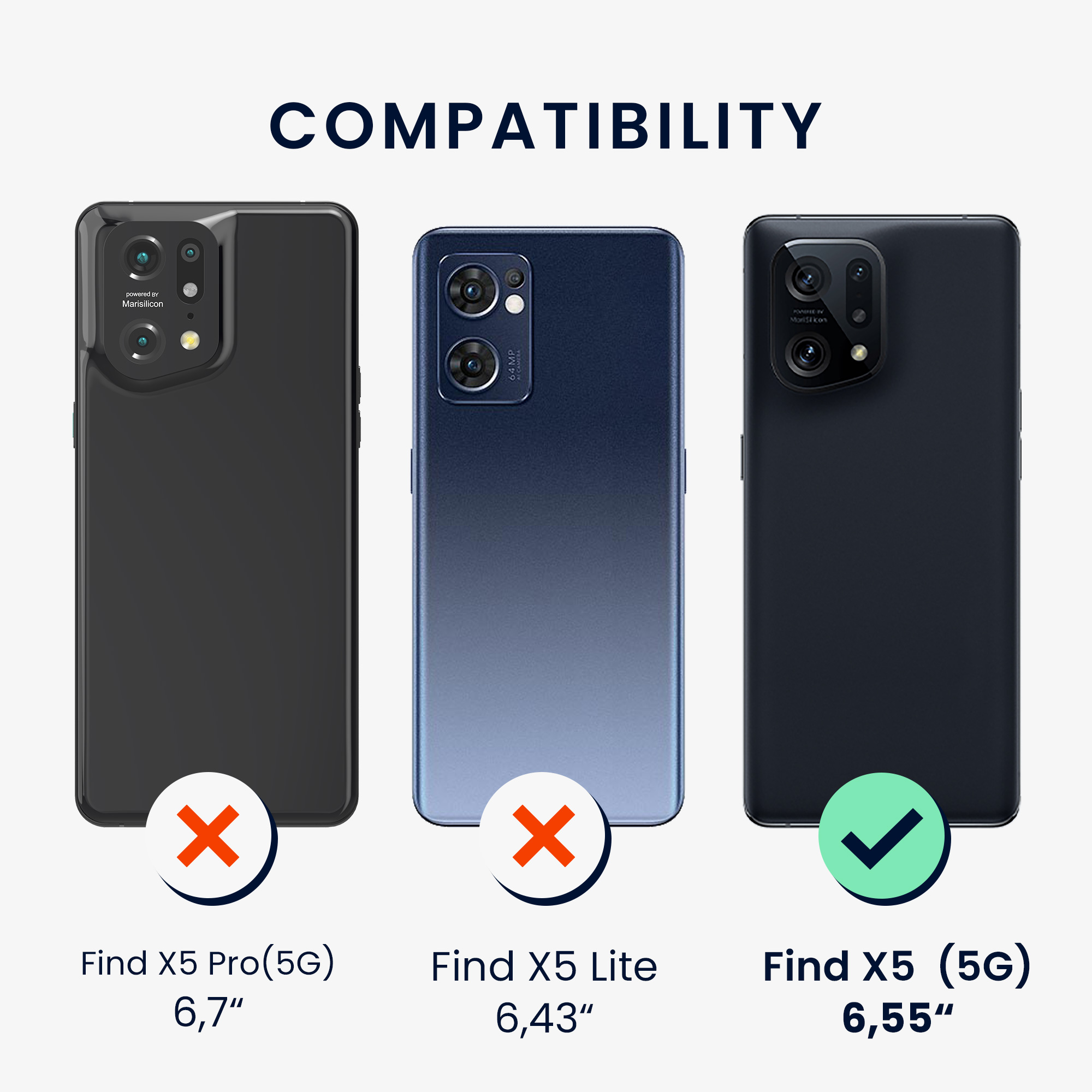 Crossbody kryt na mobil Oppo Find X5 (5G) kwmobile šňůrka šedo-zelená