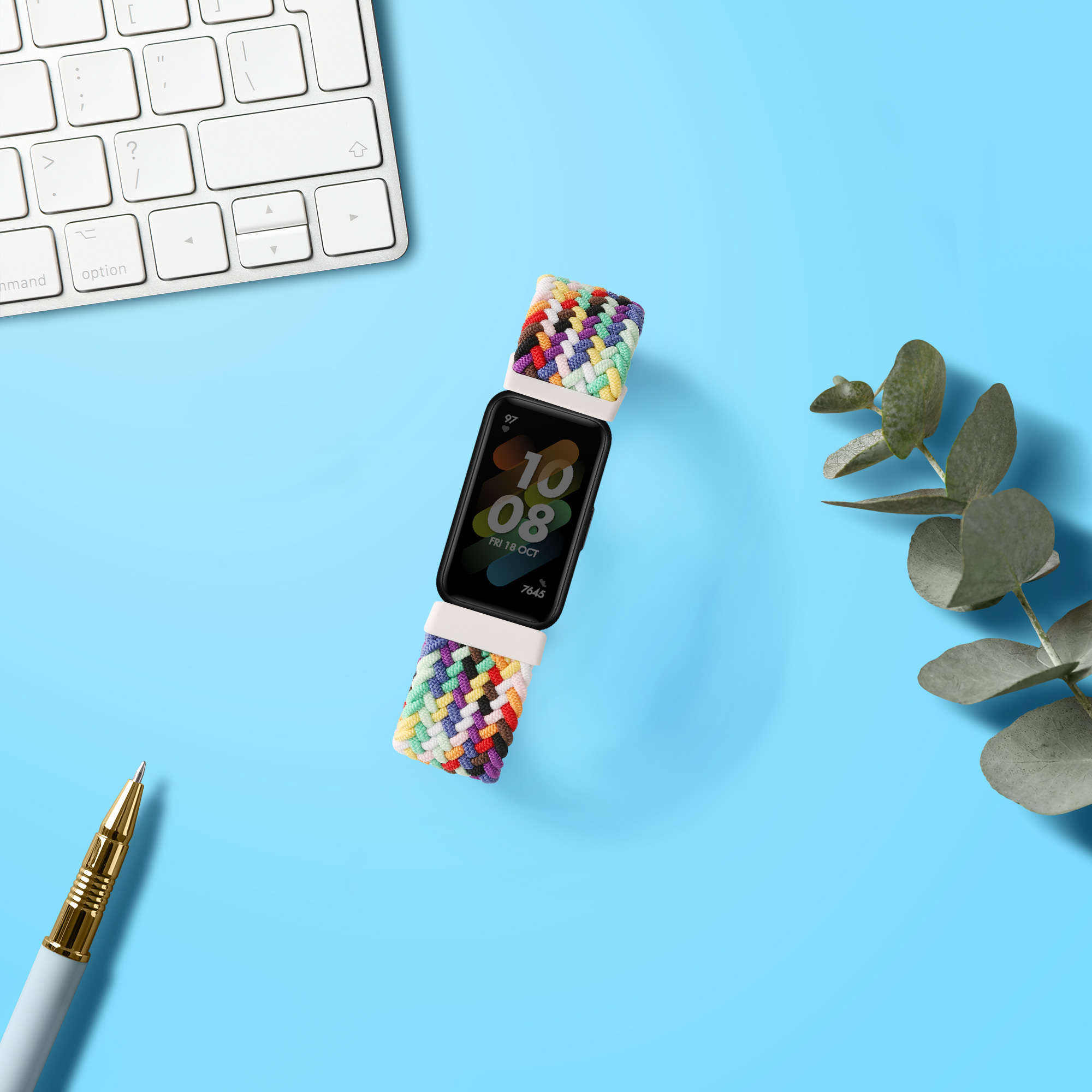 Nylonový řemínek na chytré hodinky Huawei Band 7 vícebarevné