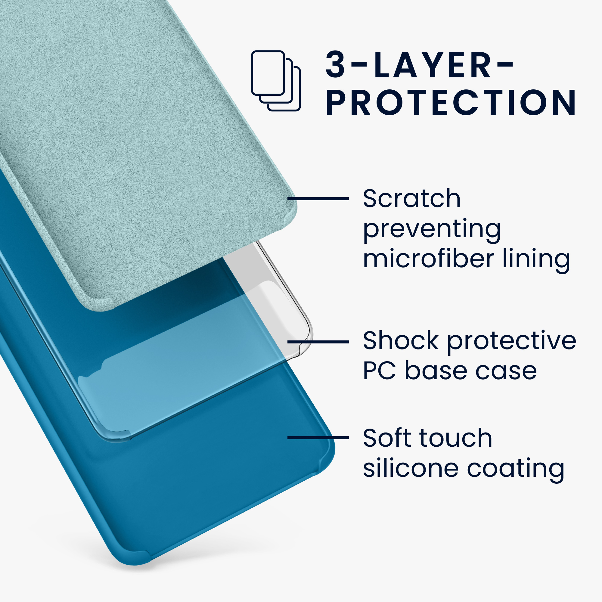 Silikonový kryt kwmobile pro Google Pixel 7 - caribbean blue