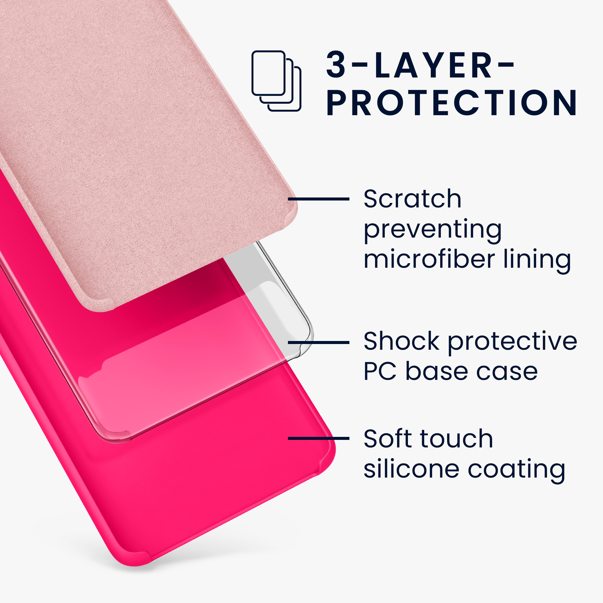 Silikonový kryt kwmobile pro Google Pixel 7 - neonově růžová