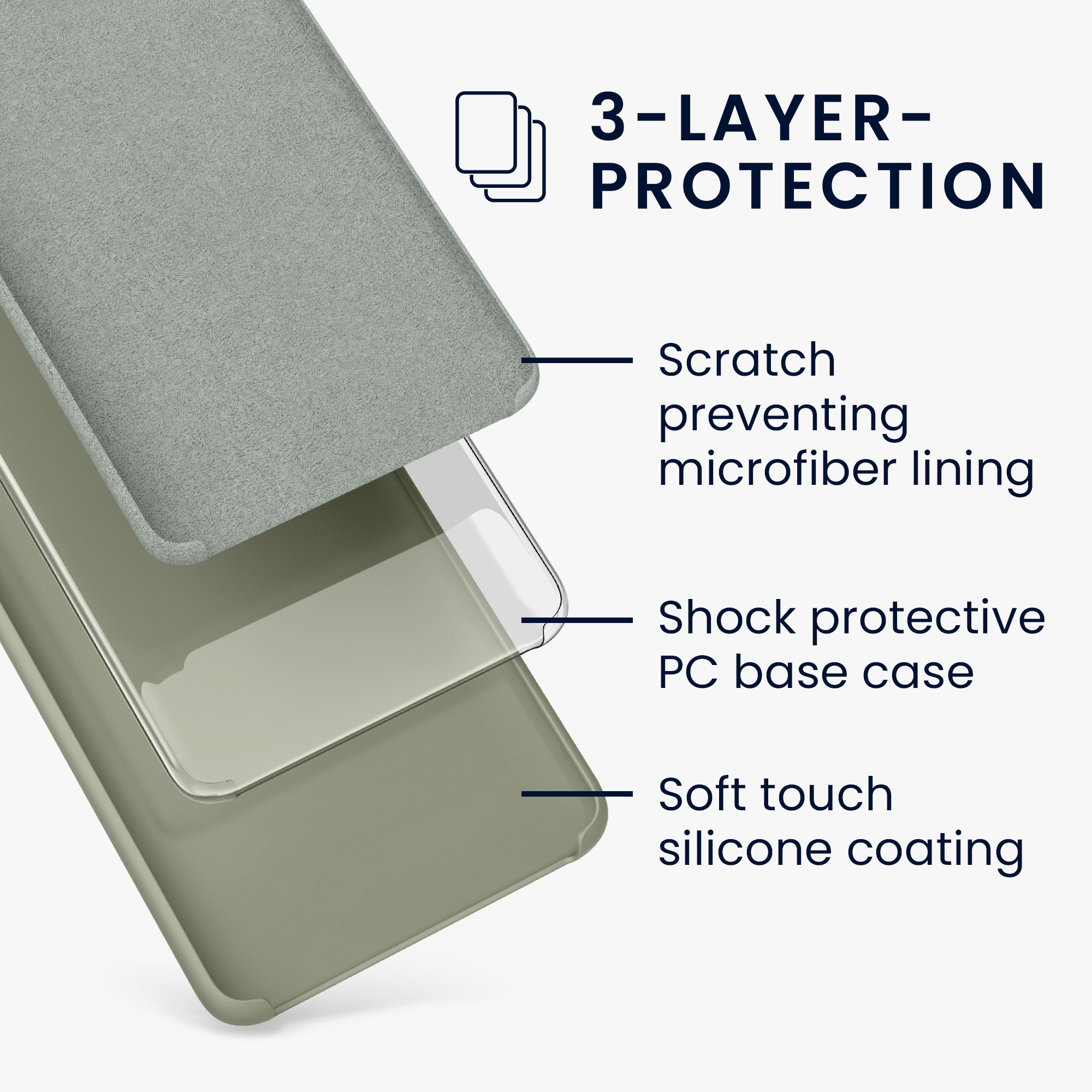 TPU kryt kwmobile Google Pixel 7 Pro - Gray Green