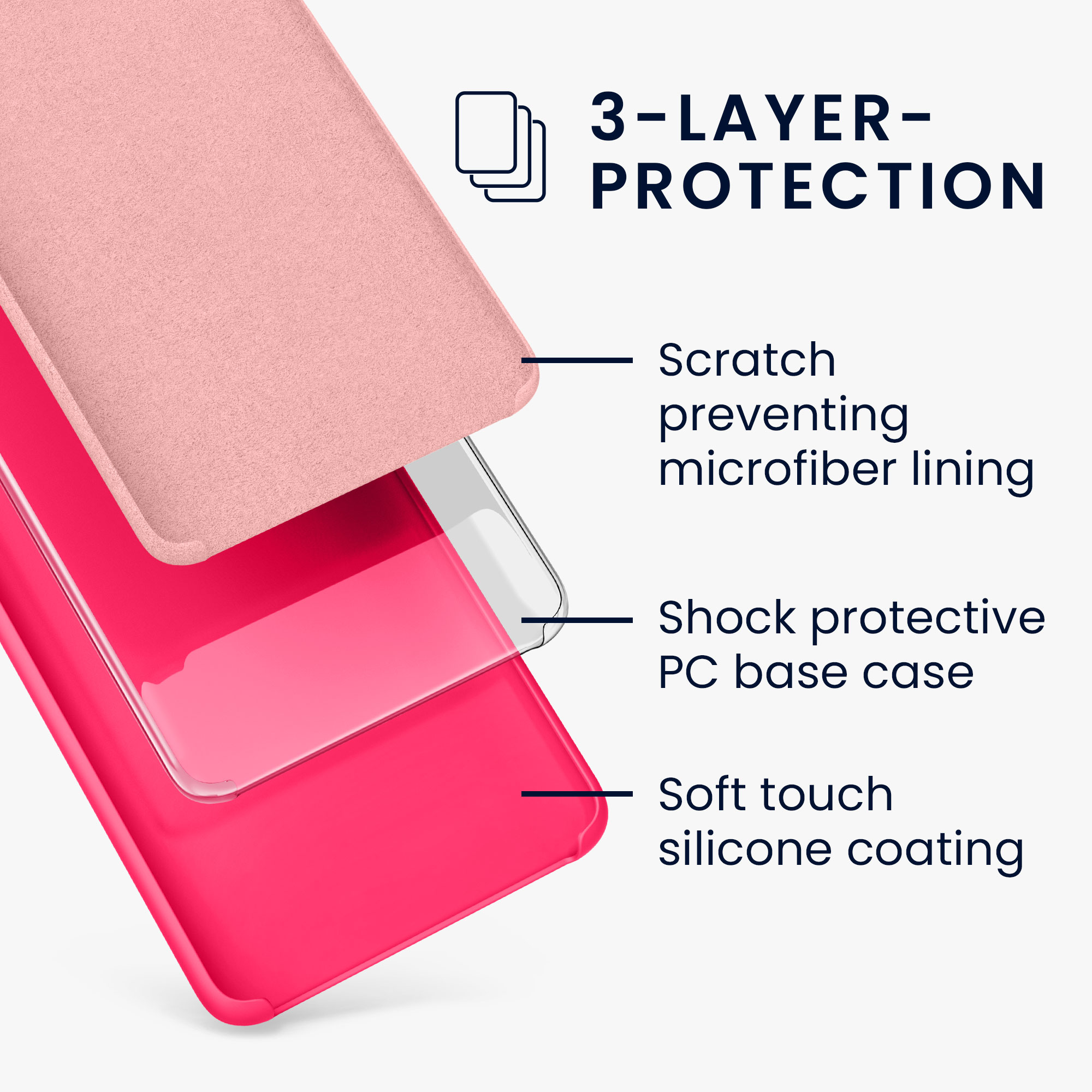 Pouzdro pro Google Pixel 7 Pro kwmobile silikonové - neonově růžová
