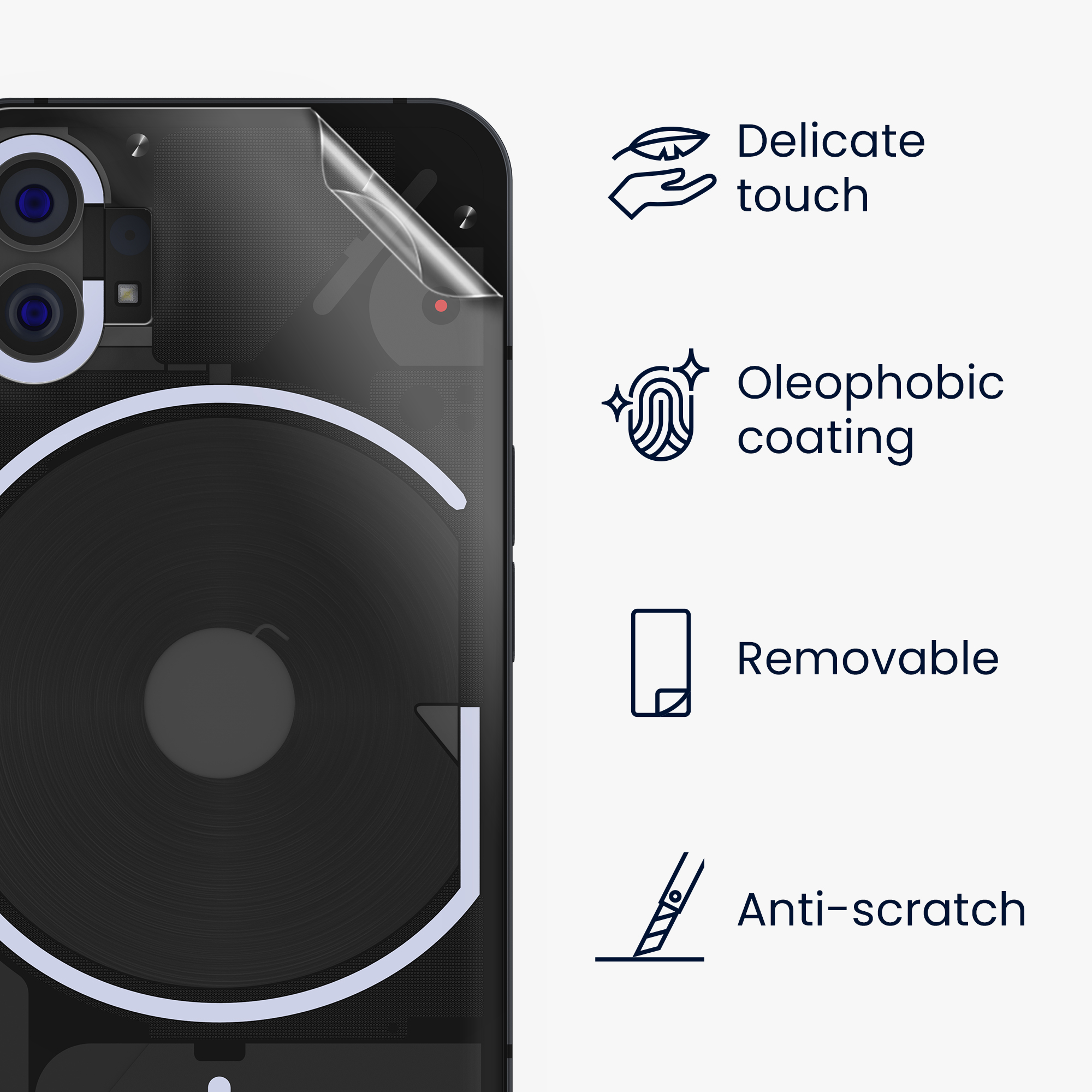 Ochranná fólie Nothing Phone (1) kwmobile - transparentní