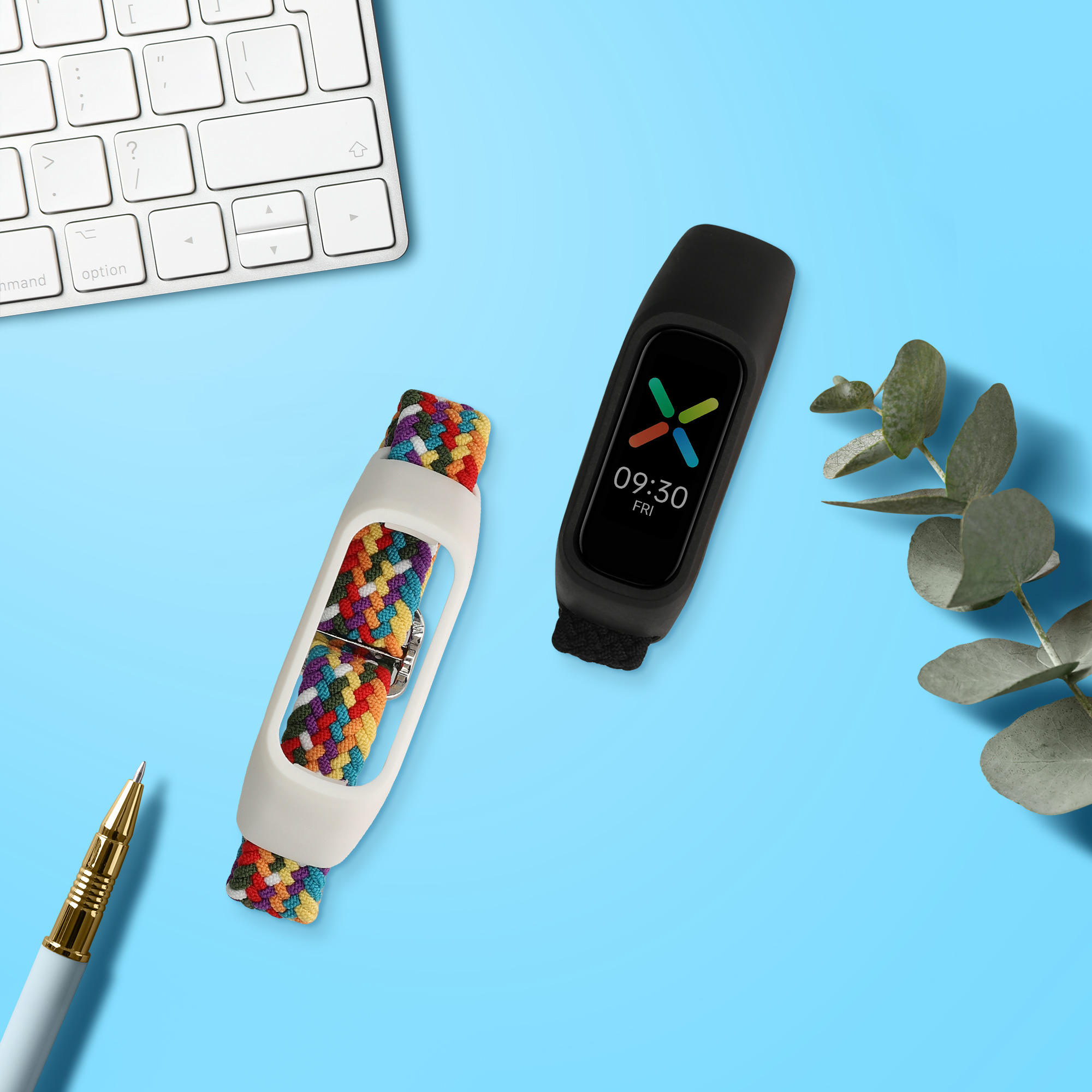 Nylonový řemínek na chytré hodinky Oppo Band Sport 2 ks vícebarevné