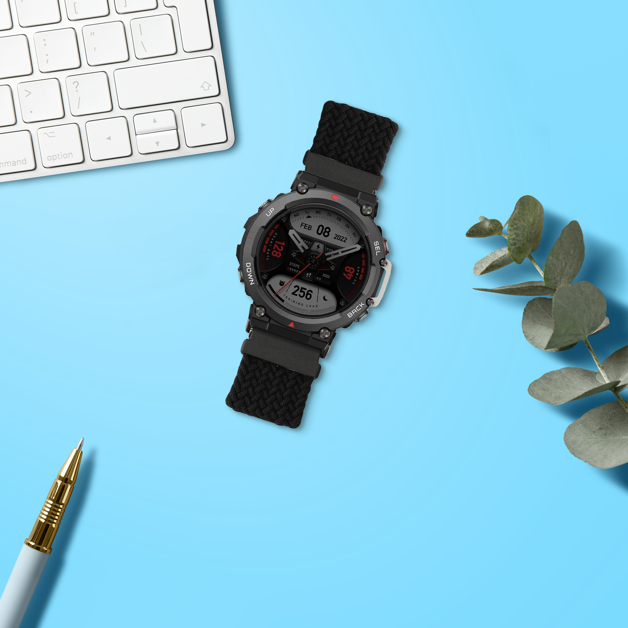 Řemínek pro Huami Amazfit T-Rex 2 kwmobile - černá 