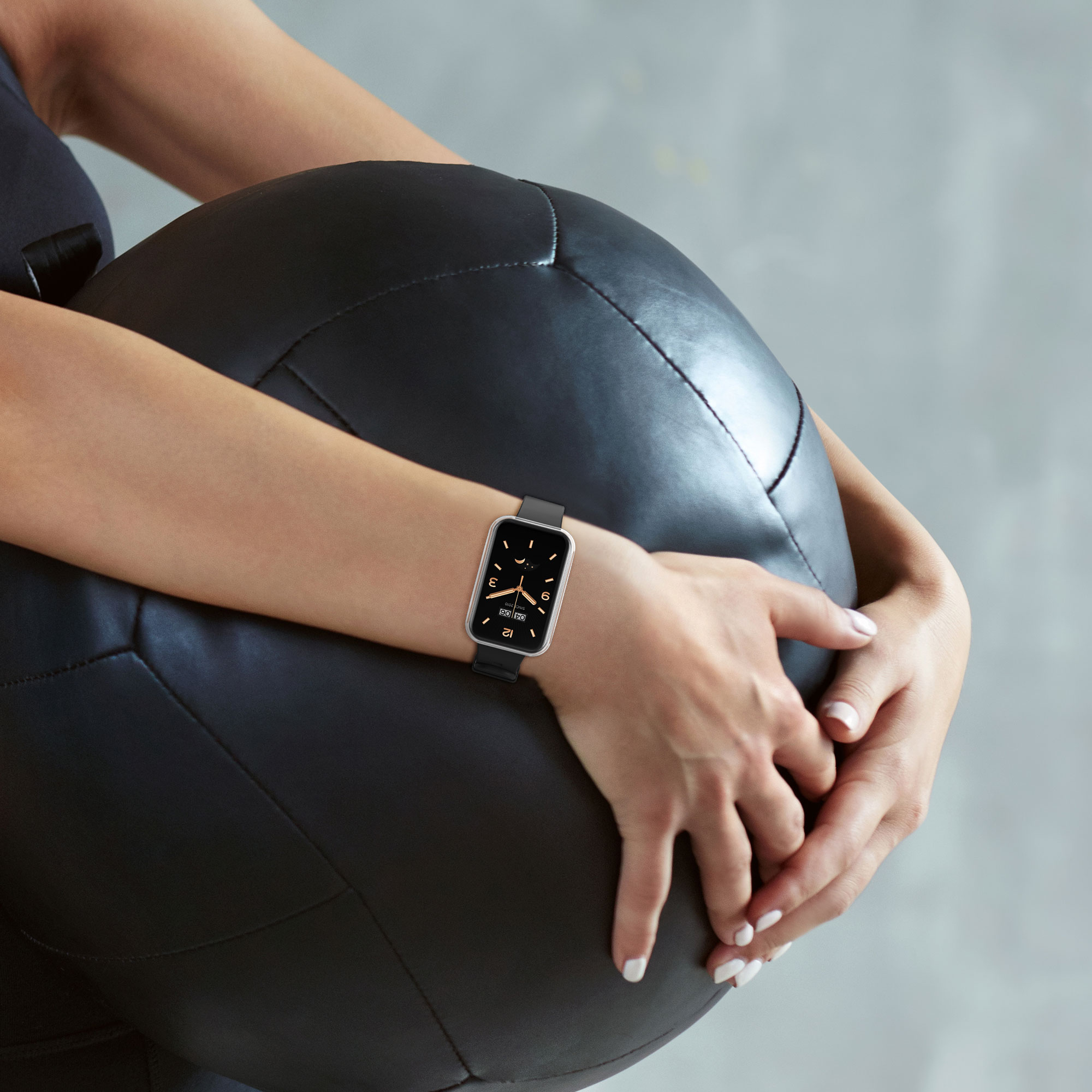 Kryt s ochranou displeje pro Xiaomi Mi Band 7 Pro, 2 ks, TPU silikon kwmobile ‑ čirá
