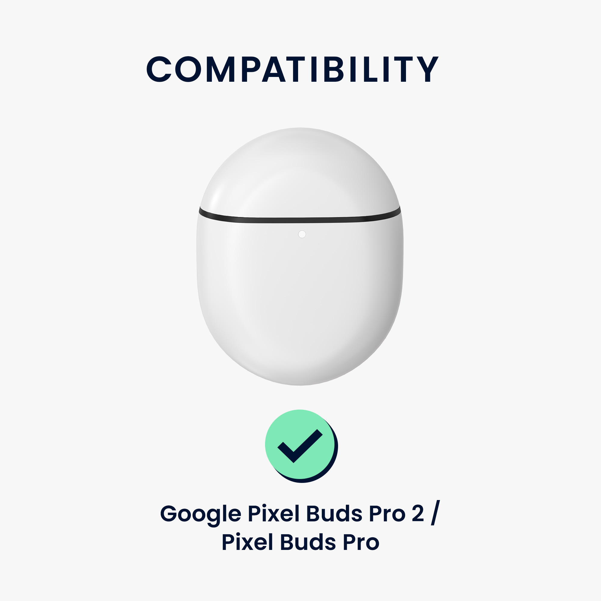 Silikonové pouzdro kwmobile pro Google Pixel Buds Pro 2 / Pixel Buds Pro - pudrově růžová